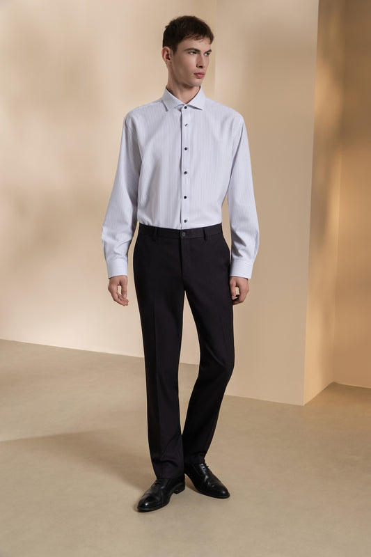G2000 MAN-three-proof-finish-fixed-waistband-dress-pants-66153691-Grey