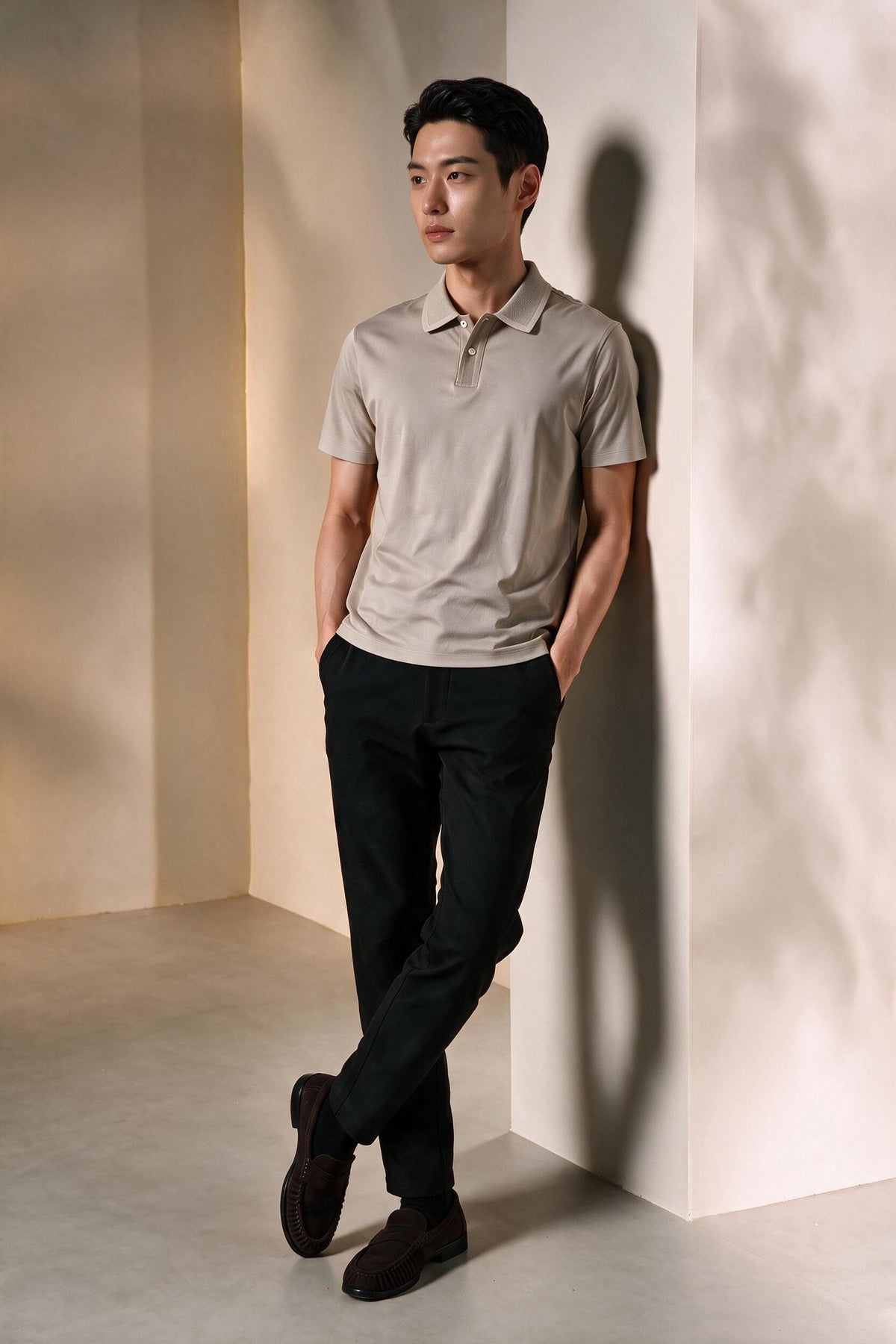 G2000 MAN-multi-way-stretch-hidden-elastic-waistband-chinos-66167007-Black