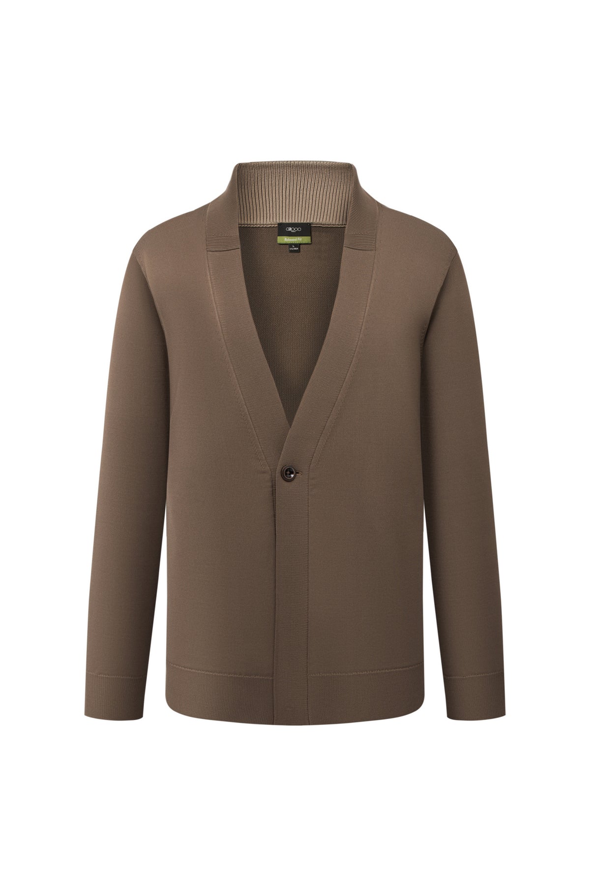 G2000 MAN-machine-washable-v-neck-cardigan-66172114-Brwon