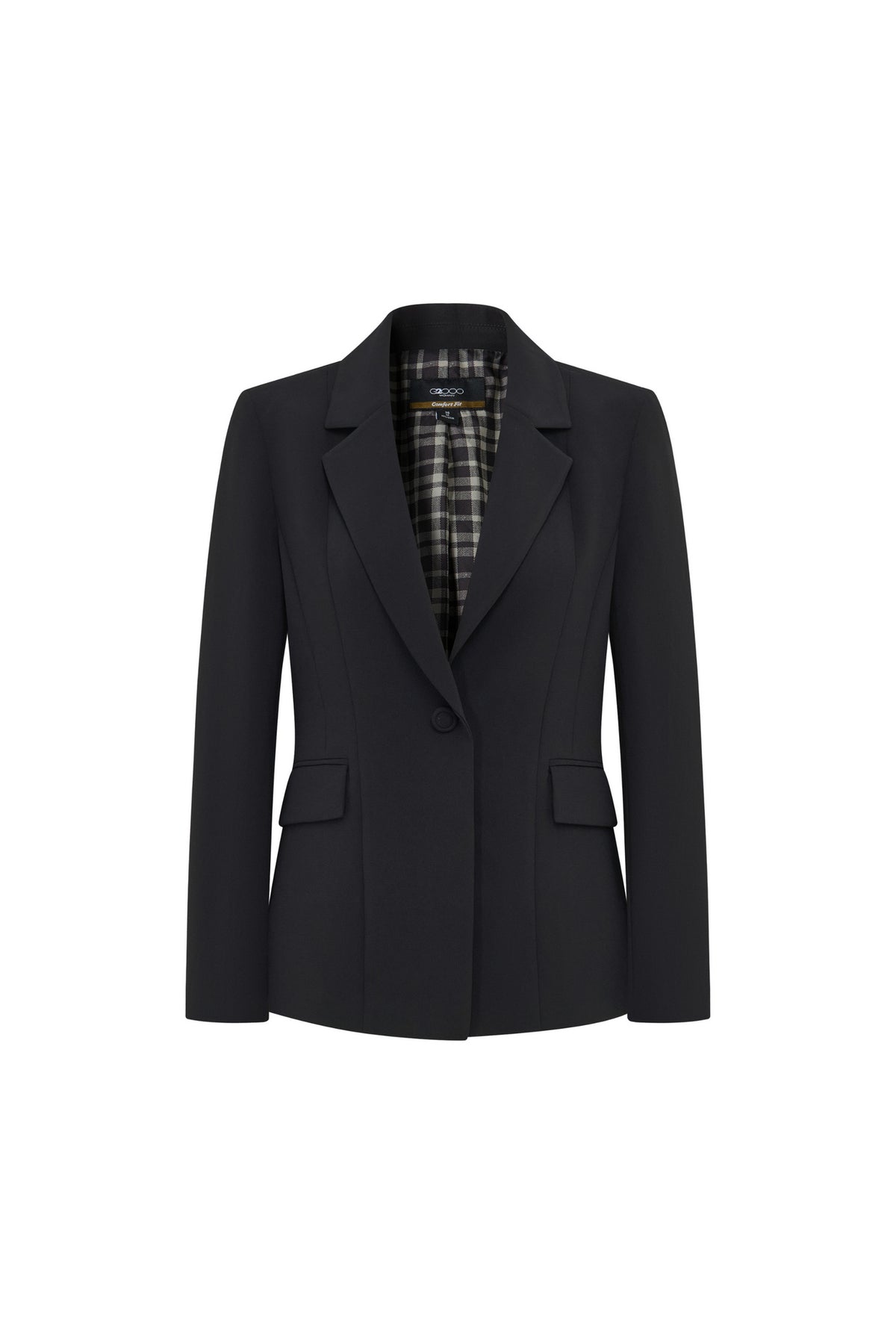 G2000 WOMAN-multi-way-stretch-crepe-suit-blazer-(with-detachable-scarf)-66211010-Black