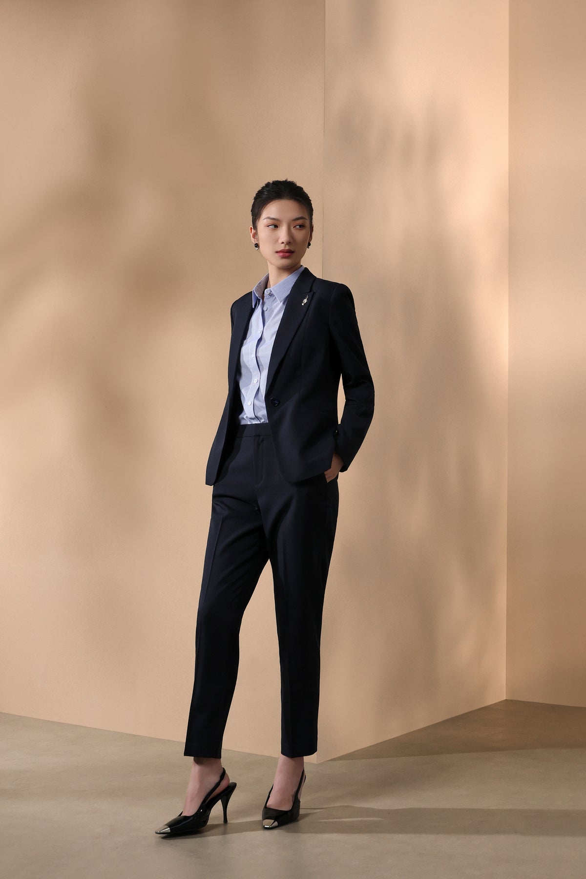 G2000 WOMAN-three-proof-finish-twill-suit-blazer-66211023-Blue