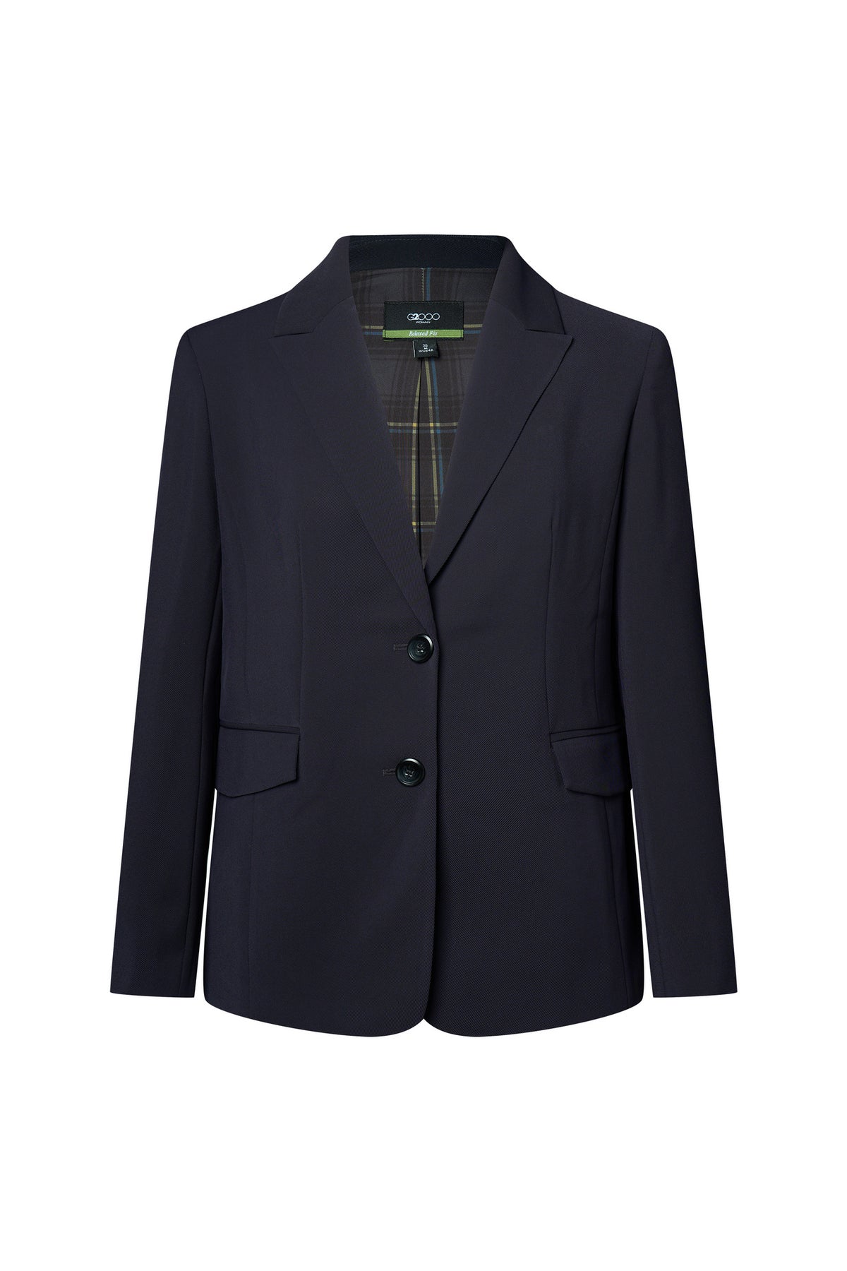 G2000 WOMAN-twill-peak-lapel-suit-blazer-66211165-Blue