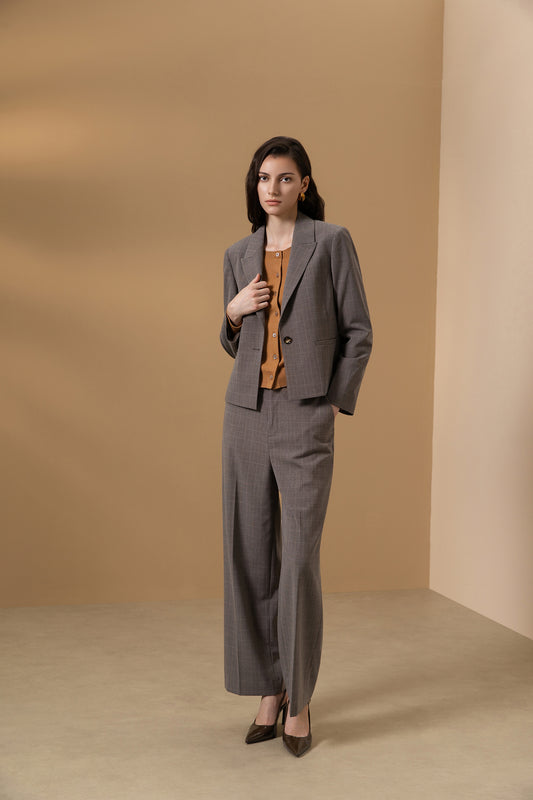 G2000 WOMAN-peak-lapel-machine-washable-blazer-66212695-Brown