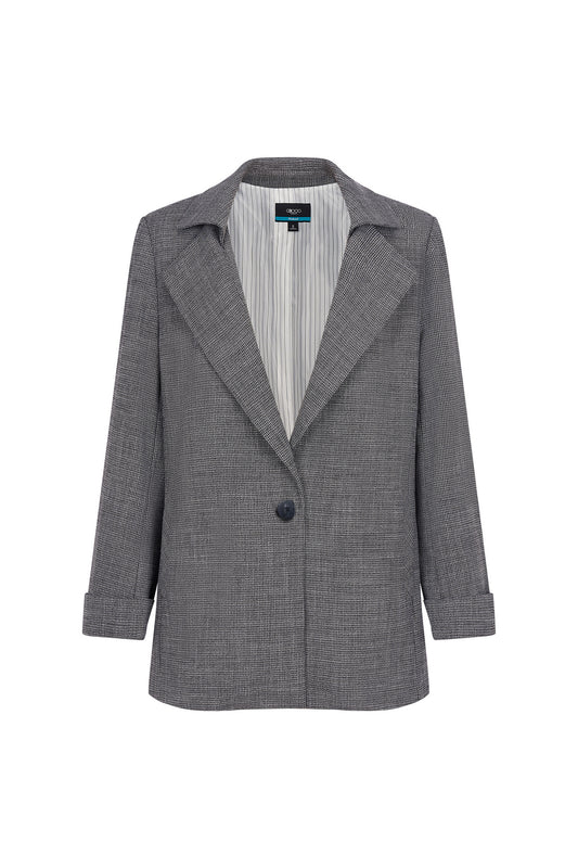 G2000 WOMAN-jacquard-notch-lapel-blazer-66212727-Grey