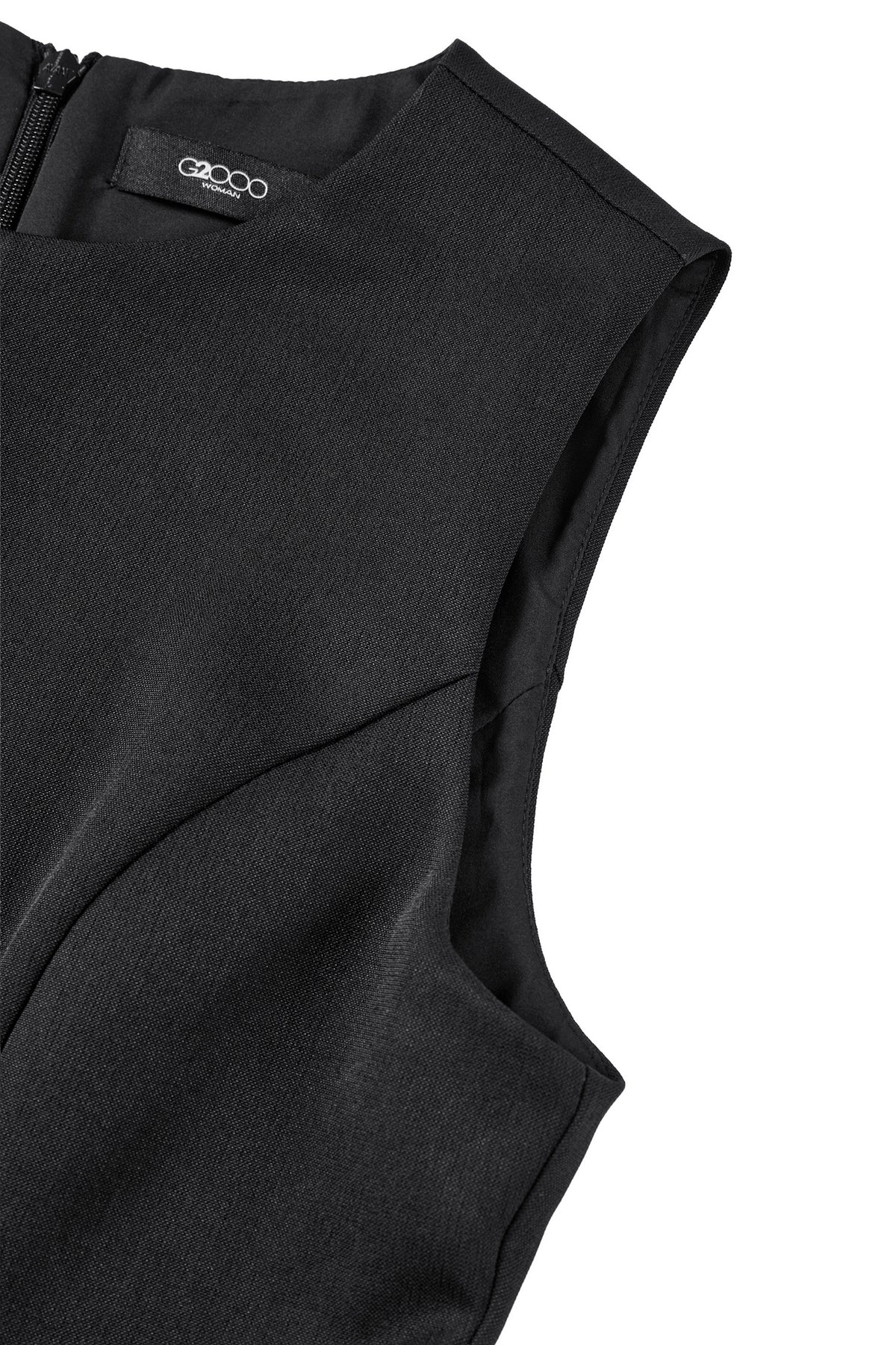 緹花布 | 圓領 連身裙