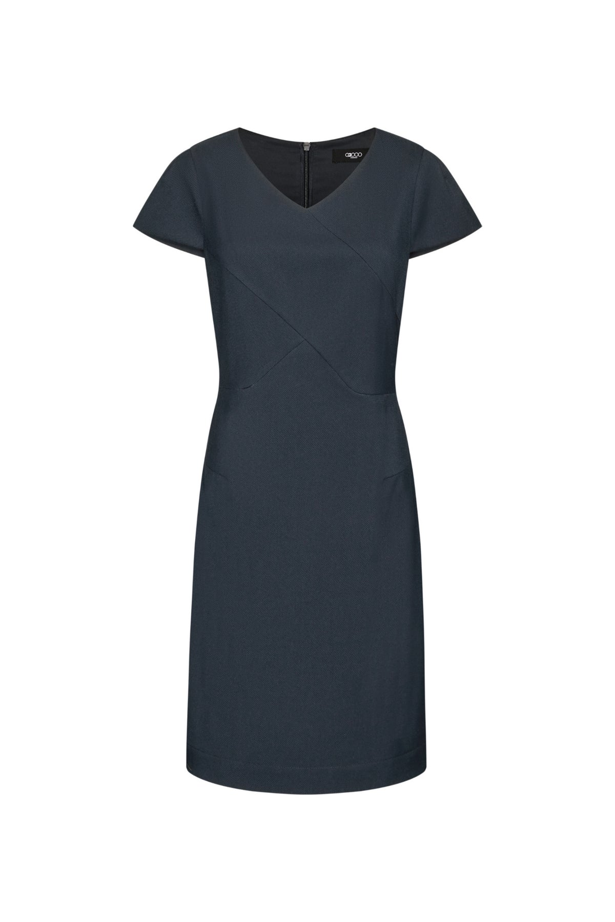 G2000 WOMAN-twill-wrap-front-v-neck-dress-66232115-Green