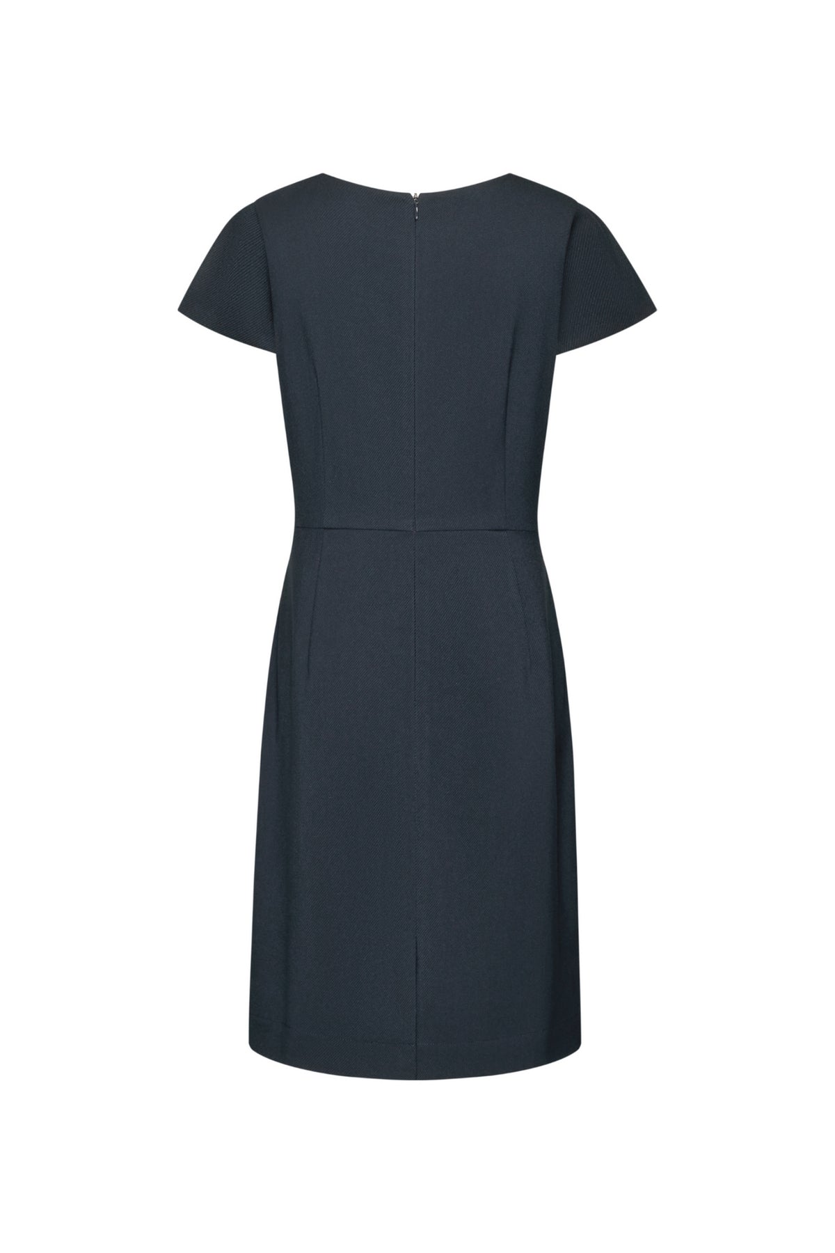 Twill | Wrap Front V-Neck Dress