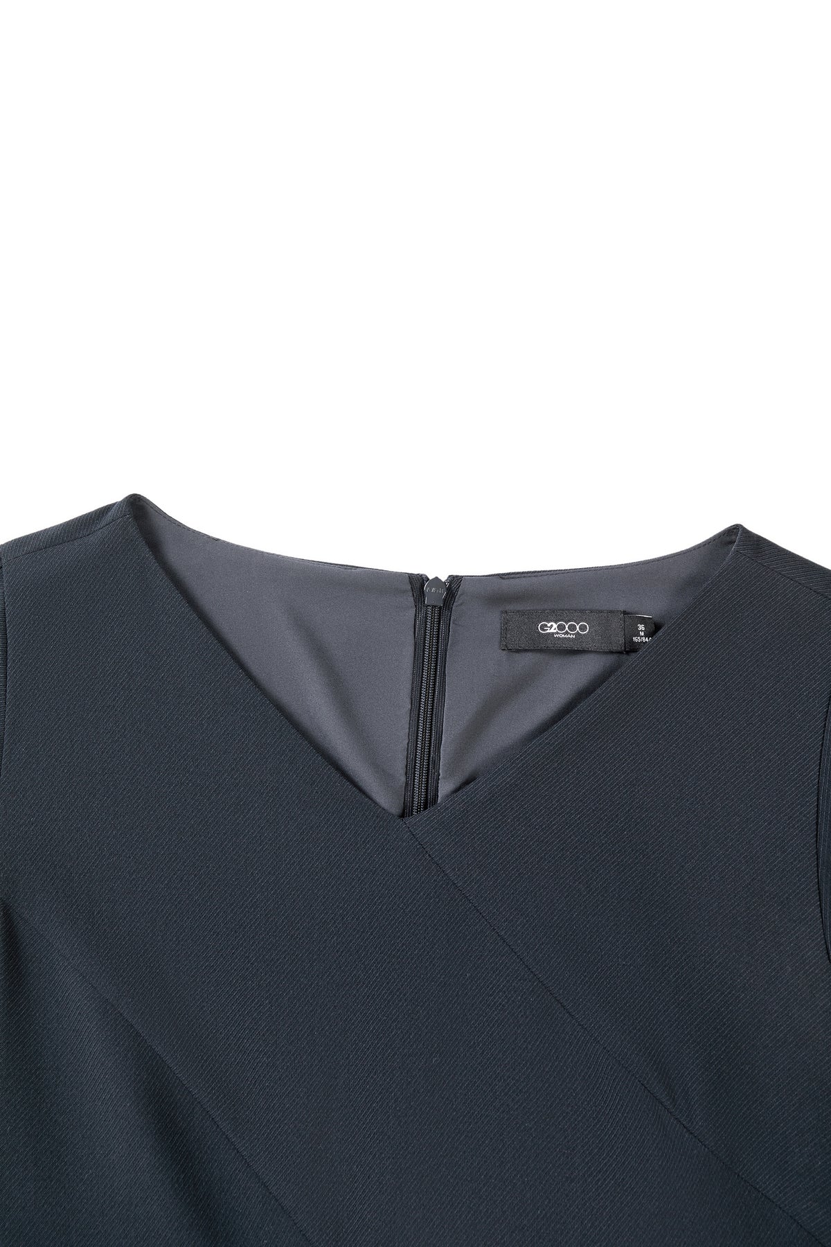 Twill | Wrap Front V-Neck Dress