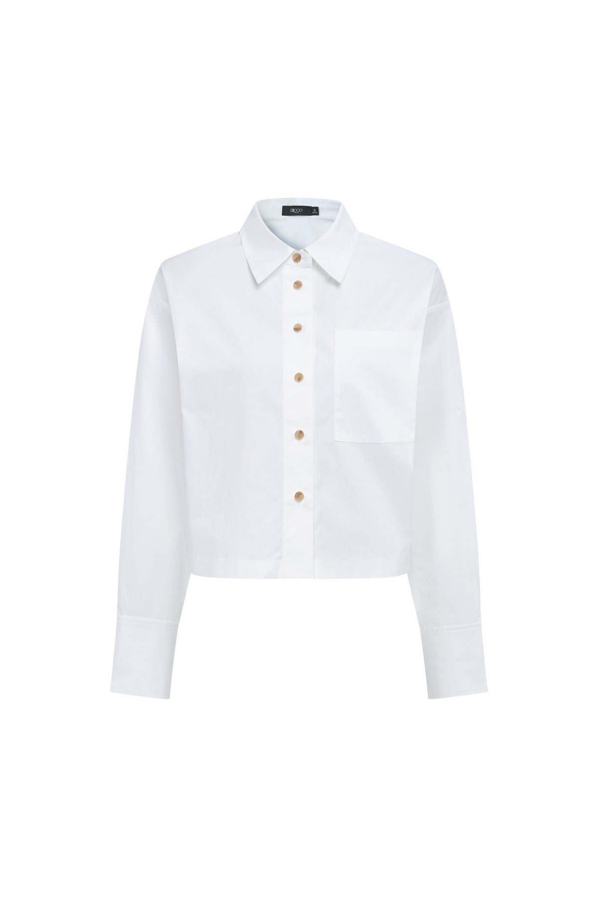 G2000 WOMAN-pure-cotton-poplin-casual-shirt-66233837-White