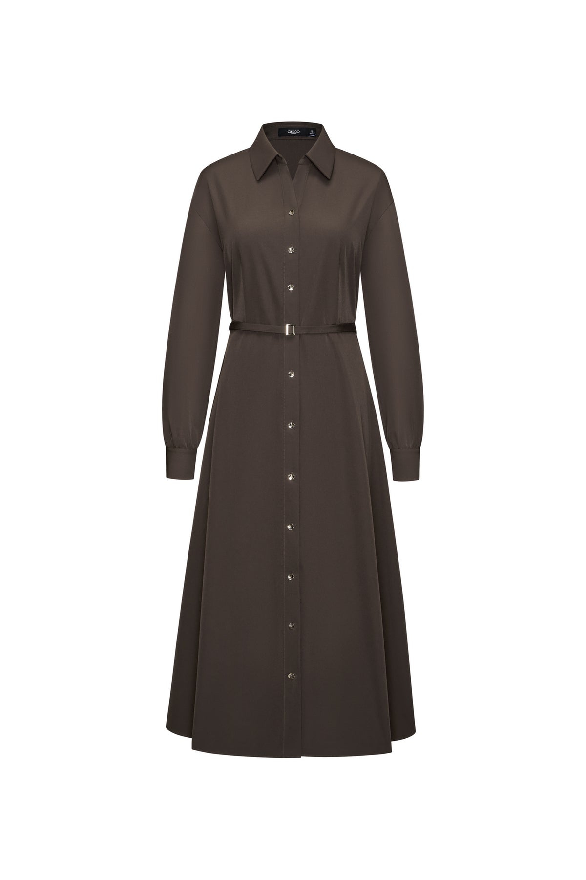 G2000 WOMAN-multi-way-stretch-plain-dress-(with-belt)-66239256-Brown