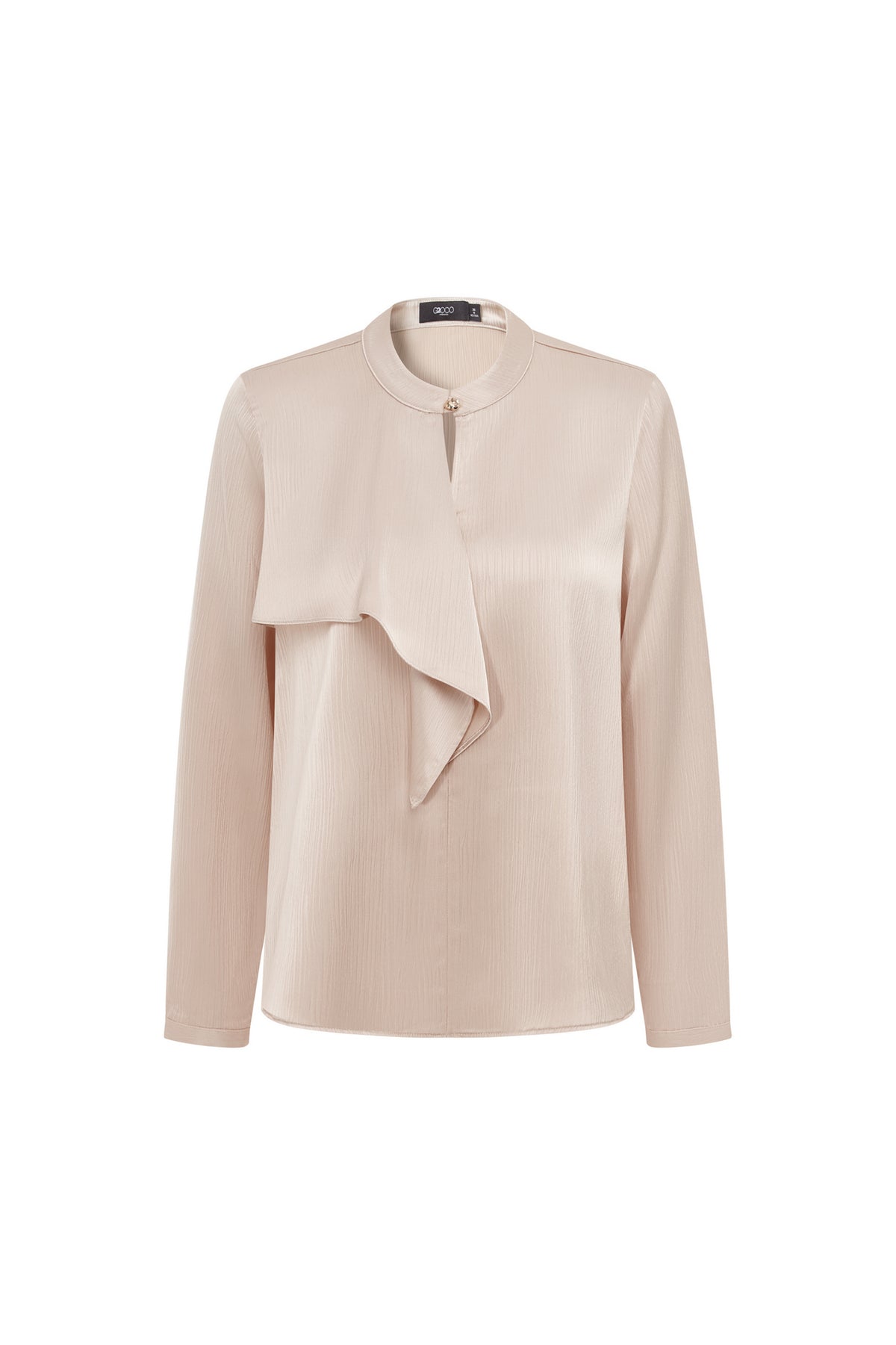 G2000 WOMAN-crepe-stand-collar-blouse-66241017-Beige