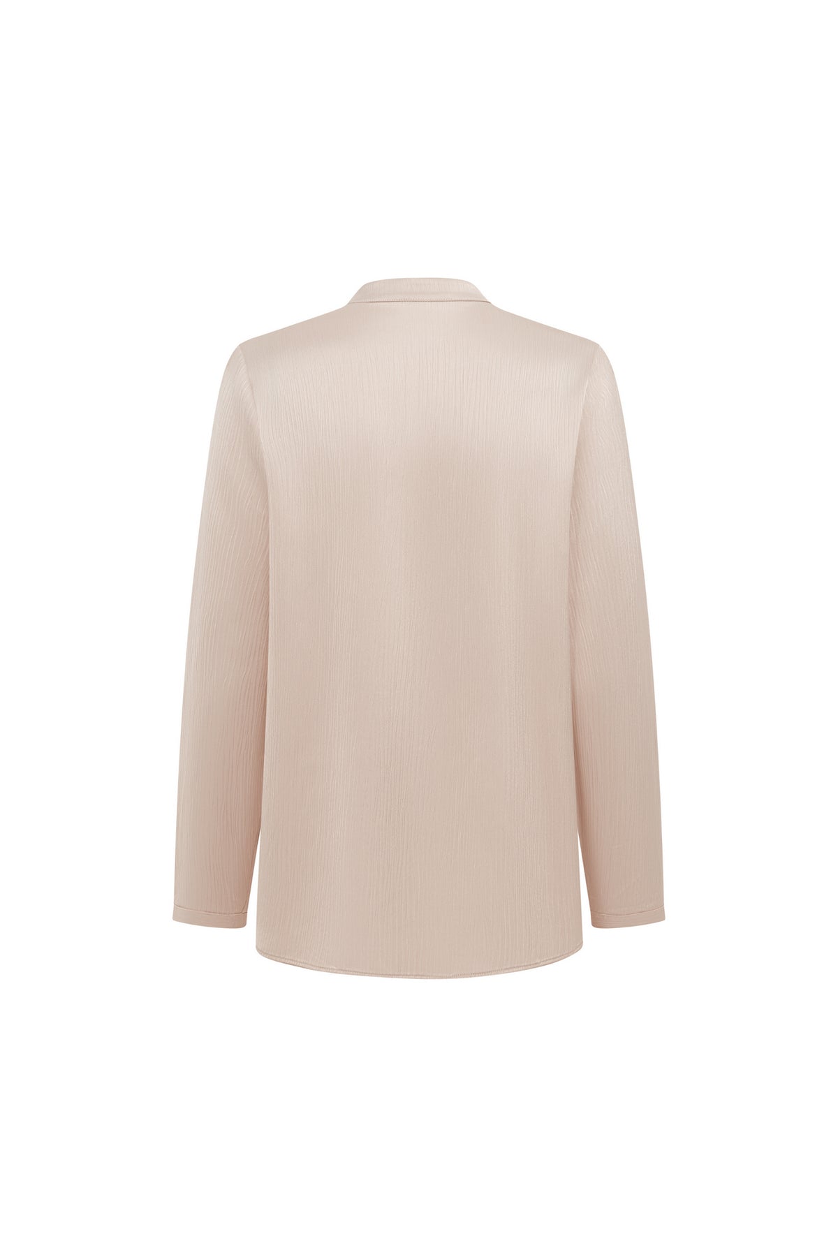 Crepe | Stand Collar Blouse