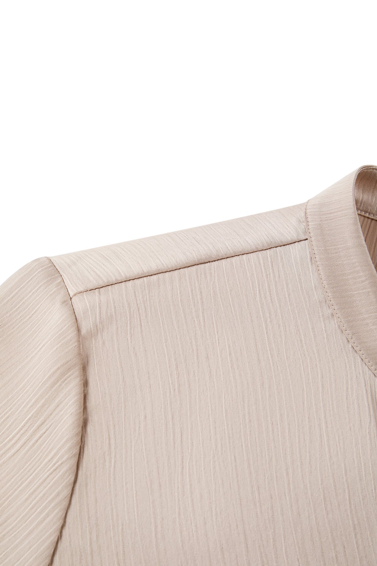 Crepe | Stand Collar Blouse