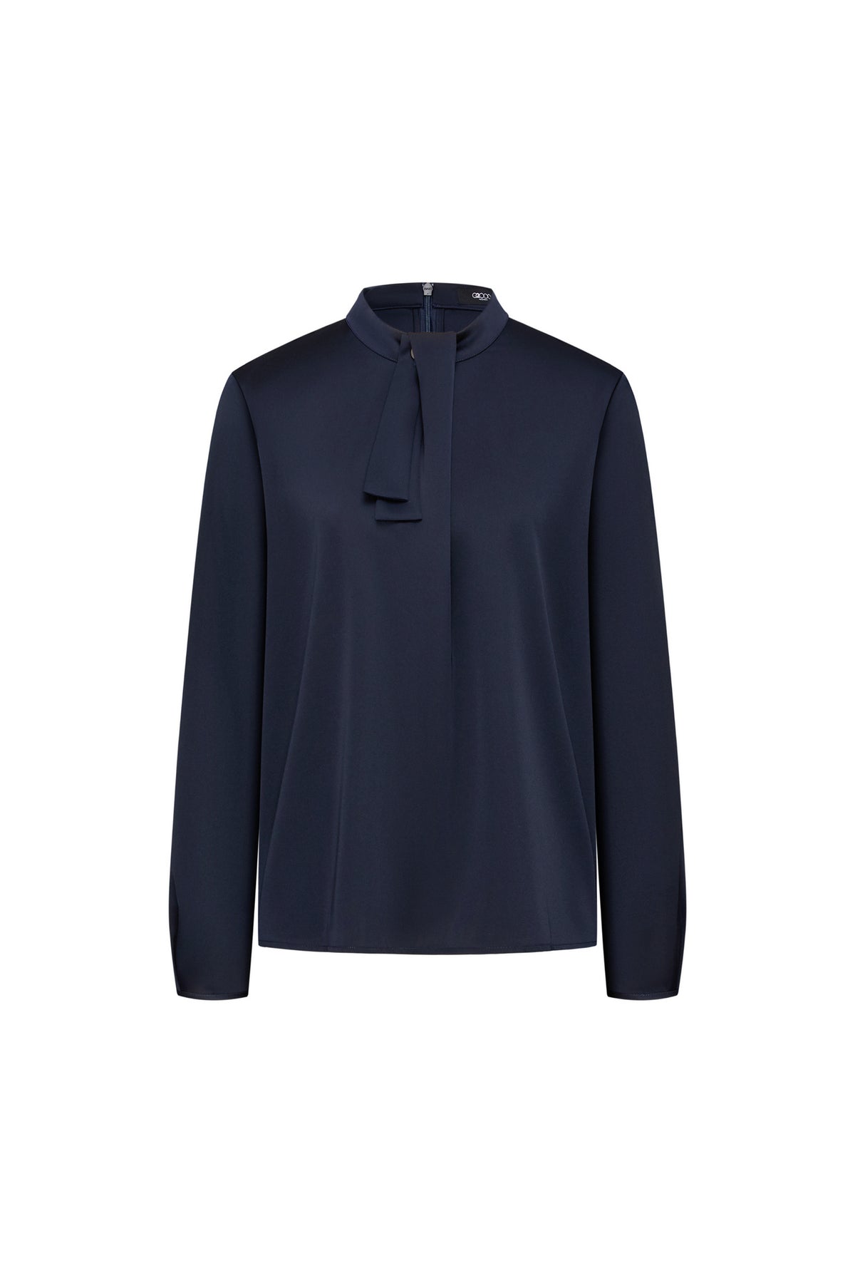 G2000 WOMAN-satin-stand-collar-blouse-66241021-Blue