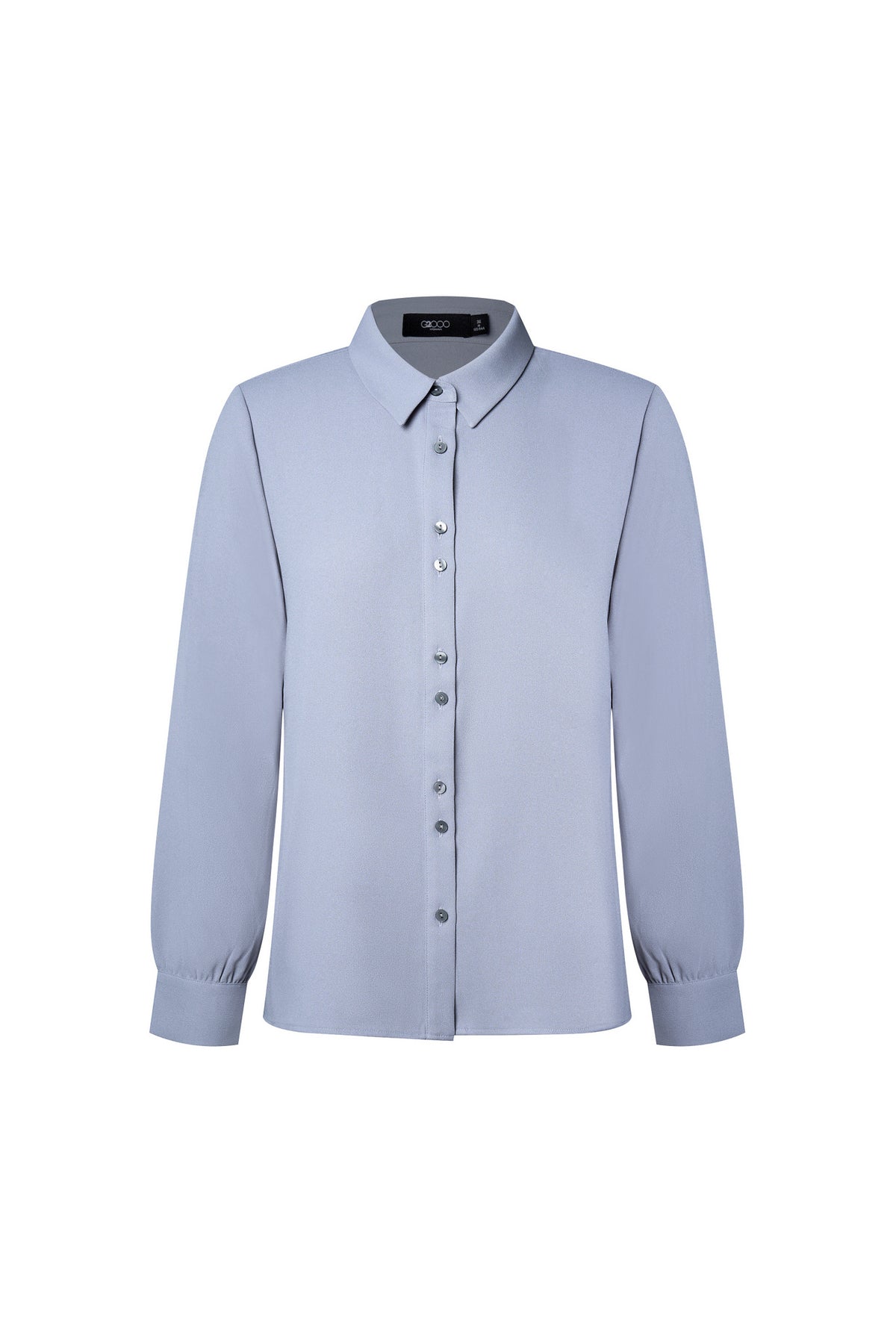 G2000 WOMAN-crepe-shirt-collar-blouse-66241041-Blue