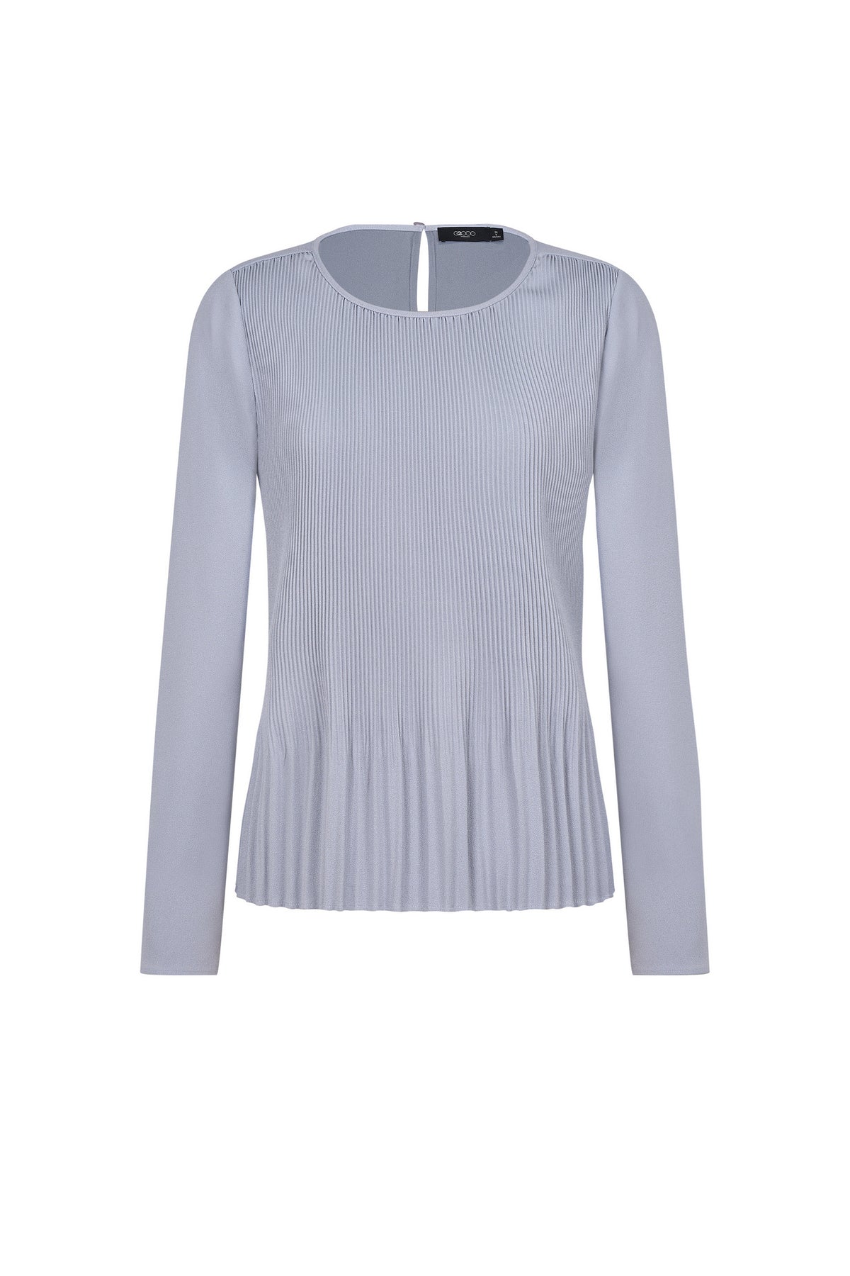 G2000 WOMAN-crepe-round-neck-blouse-66241167-Blue