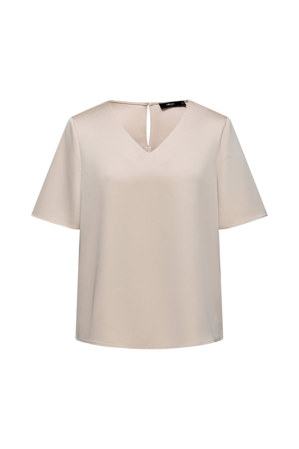 G2000 WOMAN-satin-v-neck-blouse-(with-detachable-scarf)-66241531-Beige