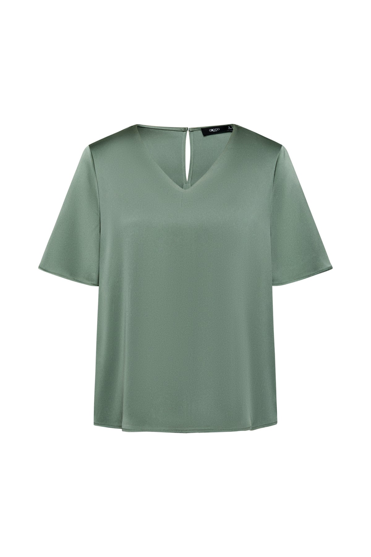 G2000 WOMAN-satin-v-neck-blouse-(with-detachable-scarf)-66241531-Green