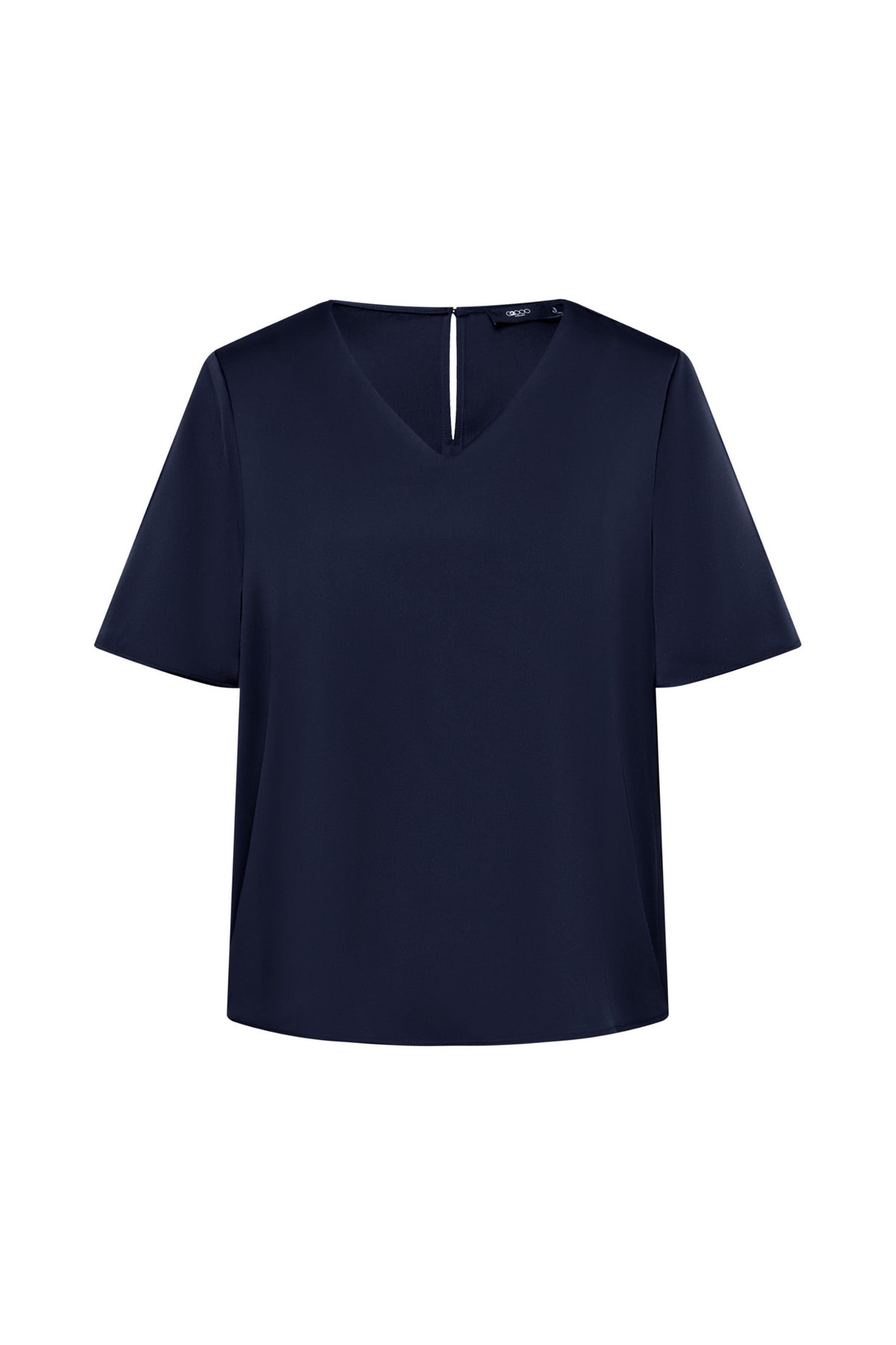 G2000 WOMAN-satin-v-neck-blouse-(with-detachable-scarf)-66241531-Blue