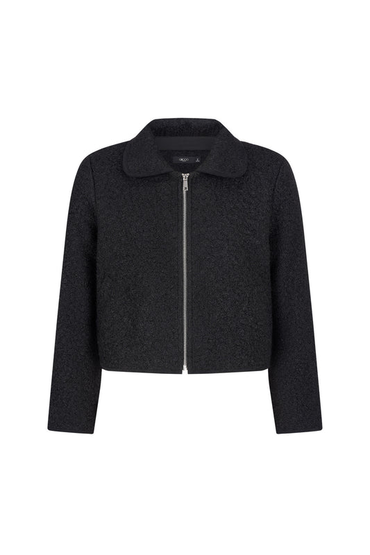 G2000 WOMAN-lapel-collar-machine-washable-cut-and-sew-top-(with-detachable-collar)-66241717-Black