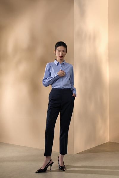 G2000 WOMAN-three-proof-finish-twill-suit-pants-66251026-Blue