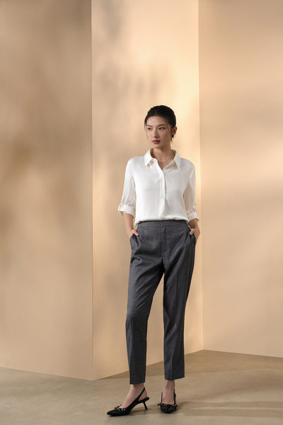 G2000 WOMAN-twill-machine-washable-suit-pants-66255060-Grey