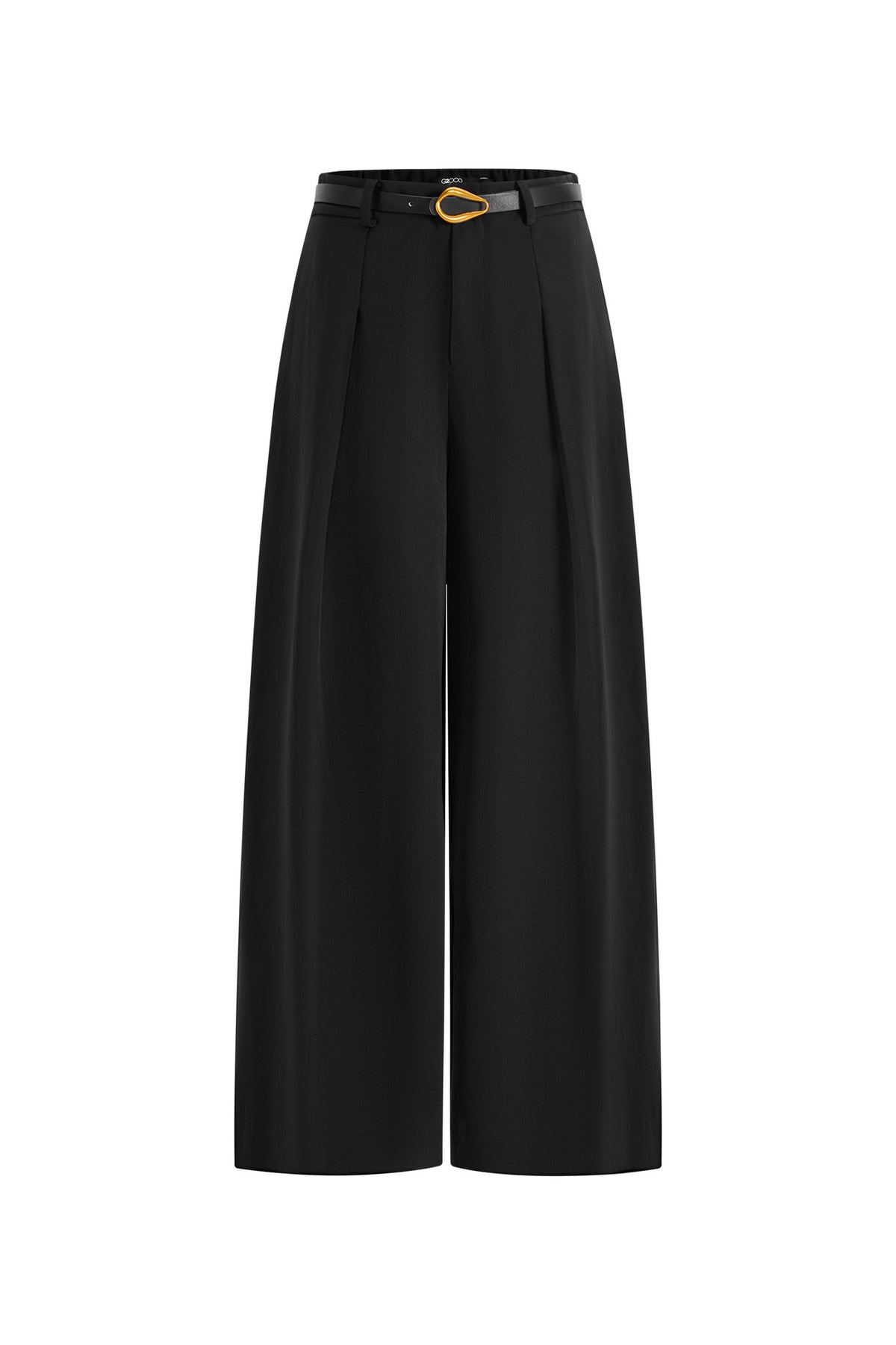 G2000 WOMAN-twill-machine-washable-casual-pants-(with-belt)-66261287-Black