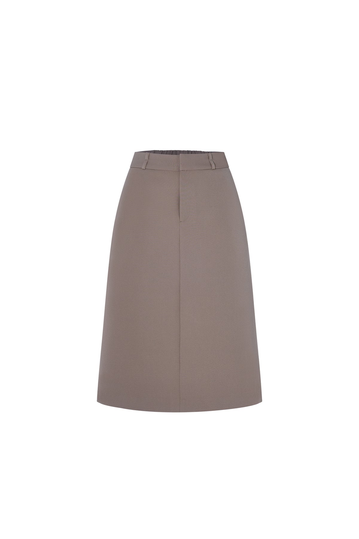 G2000 WOMAN-twill-machine-washable-skirt-(with-belt)-66261612-Beige