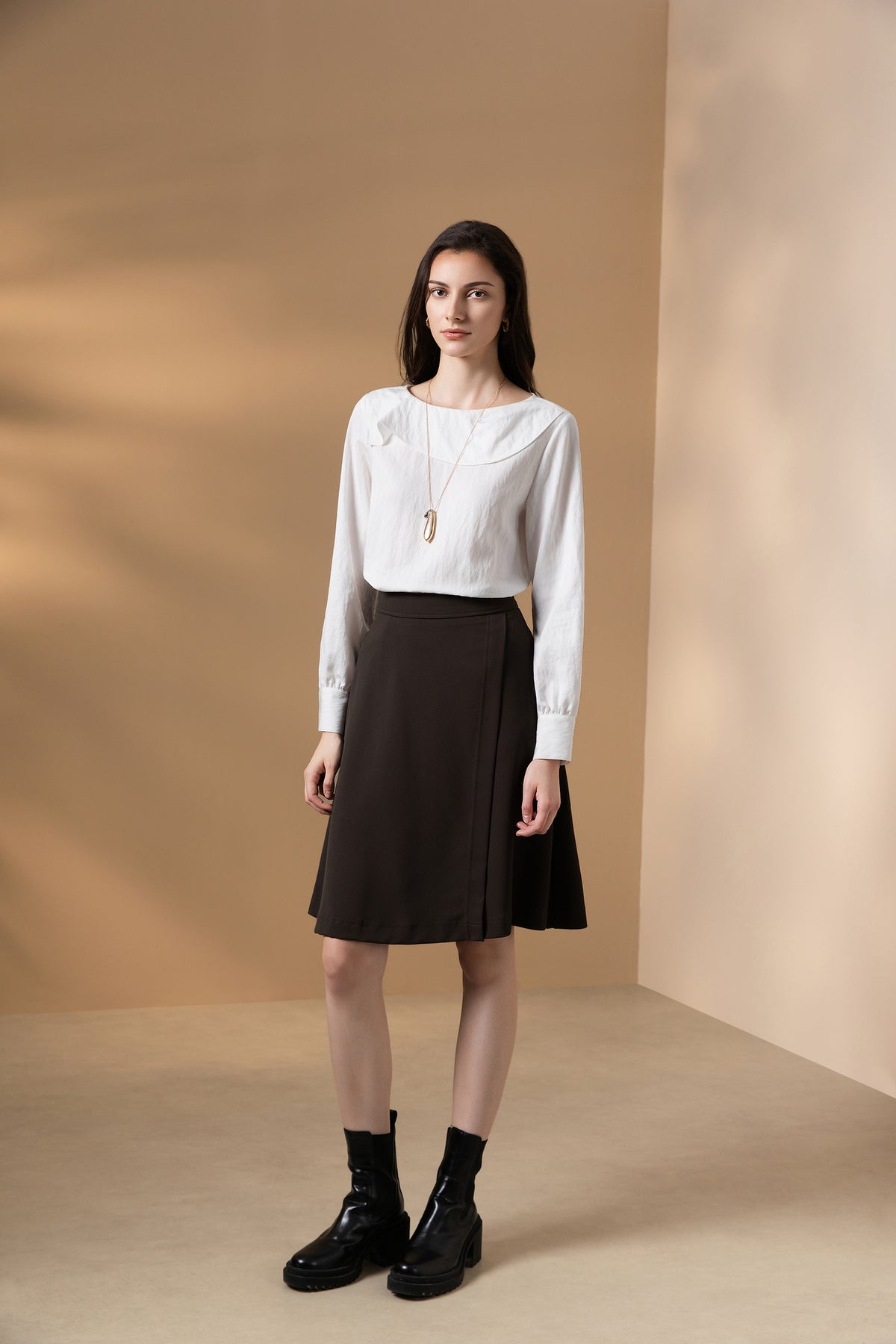 G2000 WOMAN-twill-machine-washable-skirt-66261622-Green