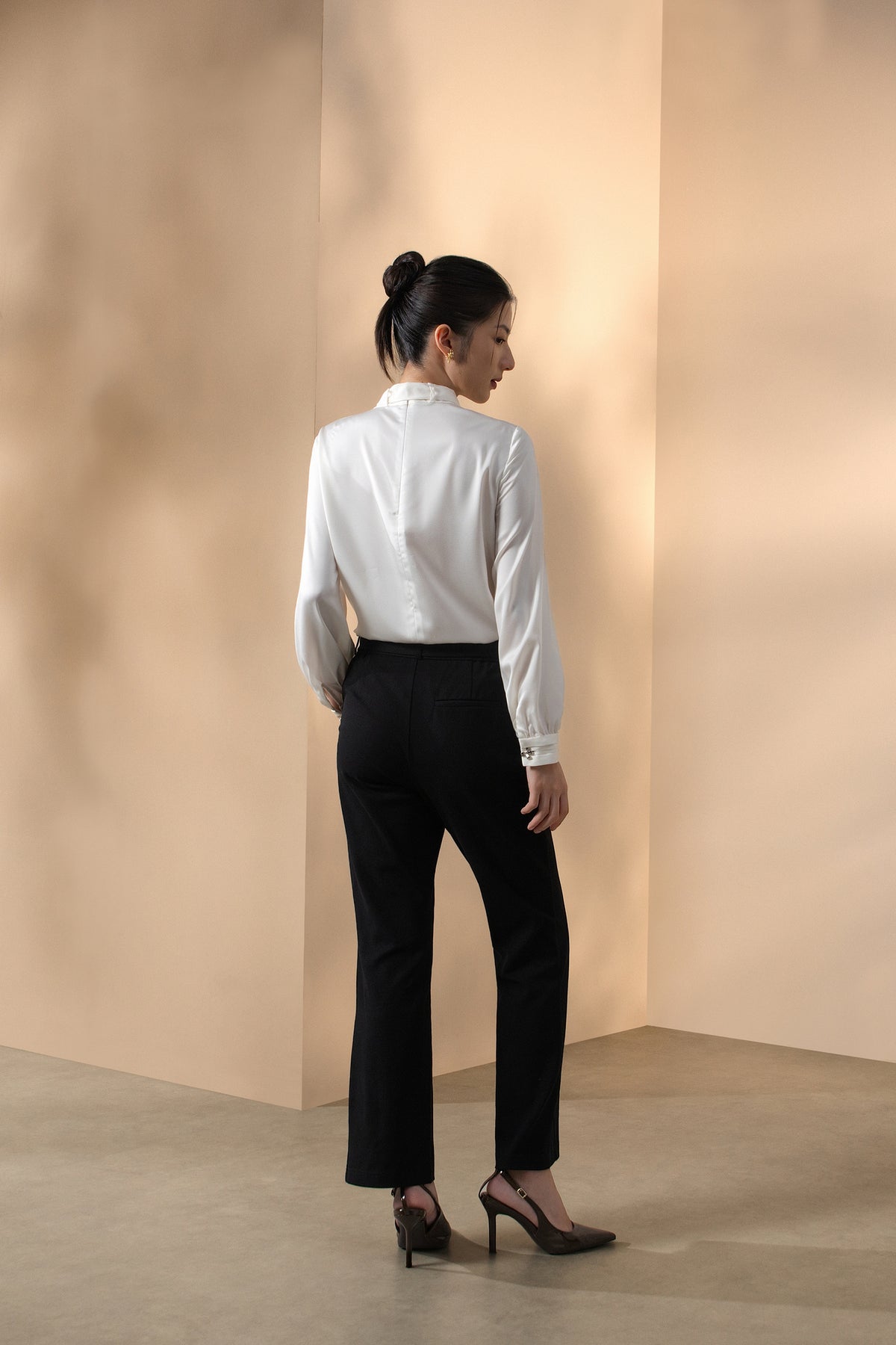 Twill | Machine Washable Casual Pants (With Belt)