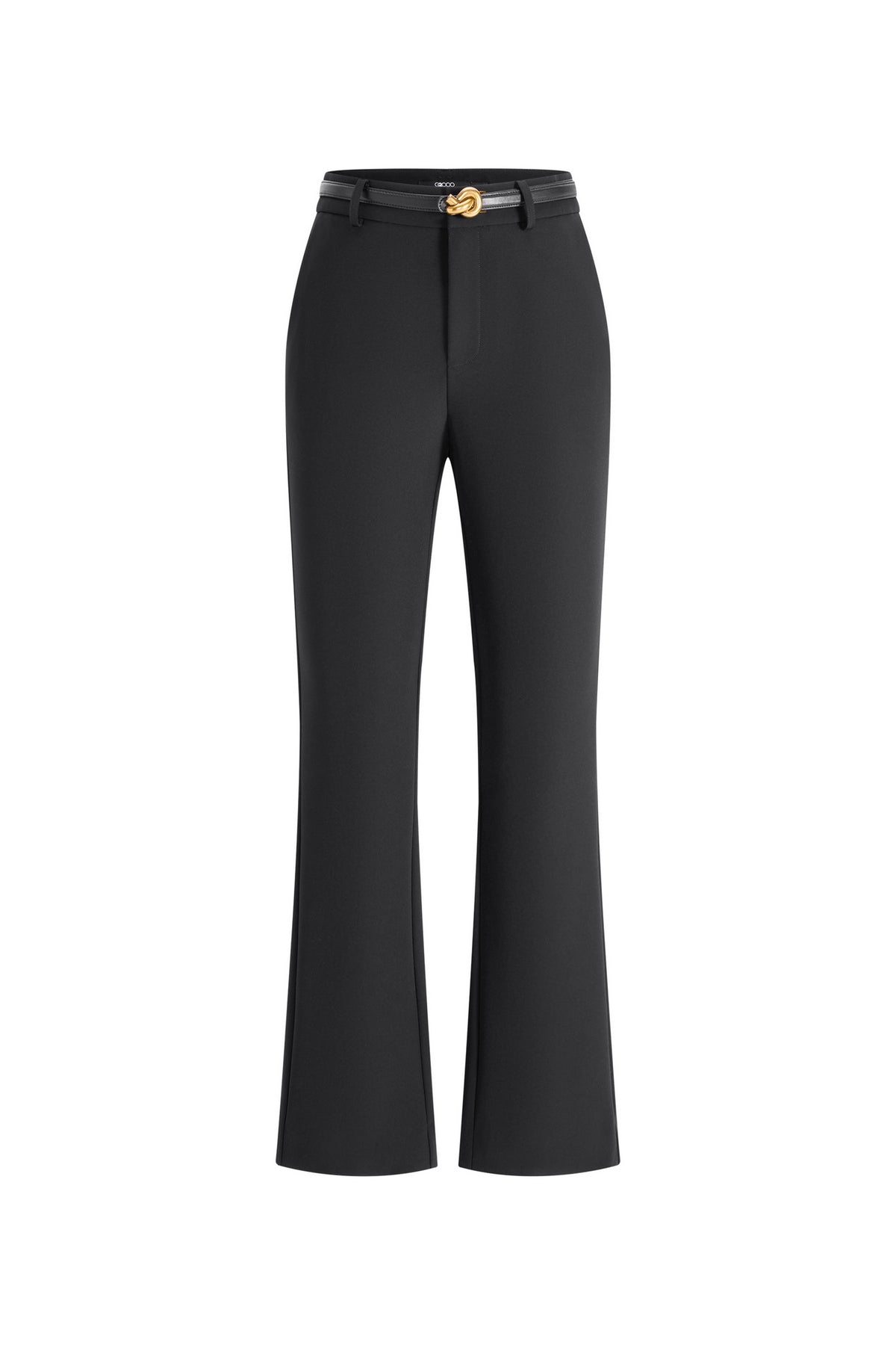 G2000 WOMAN-multi-way-stretch-plain-casual-pants-(with-belt)-66269044-Black