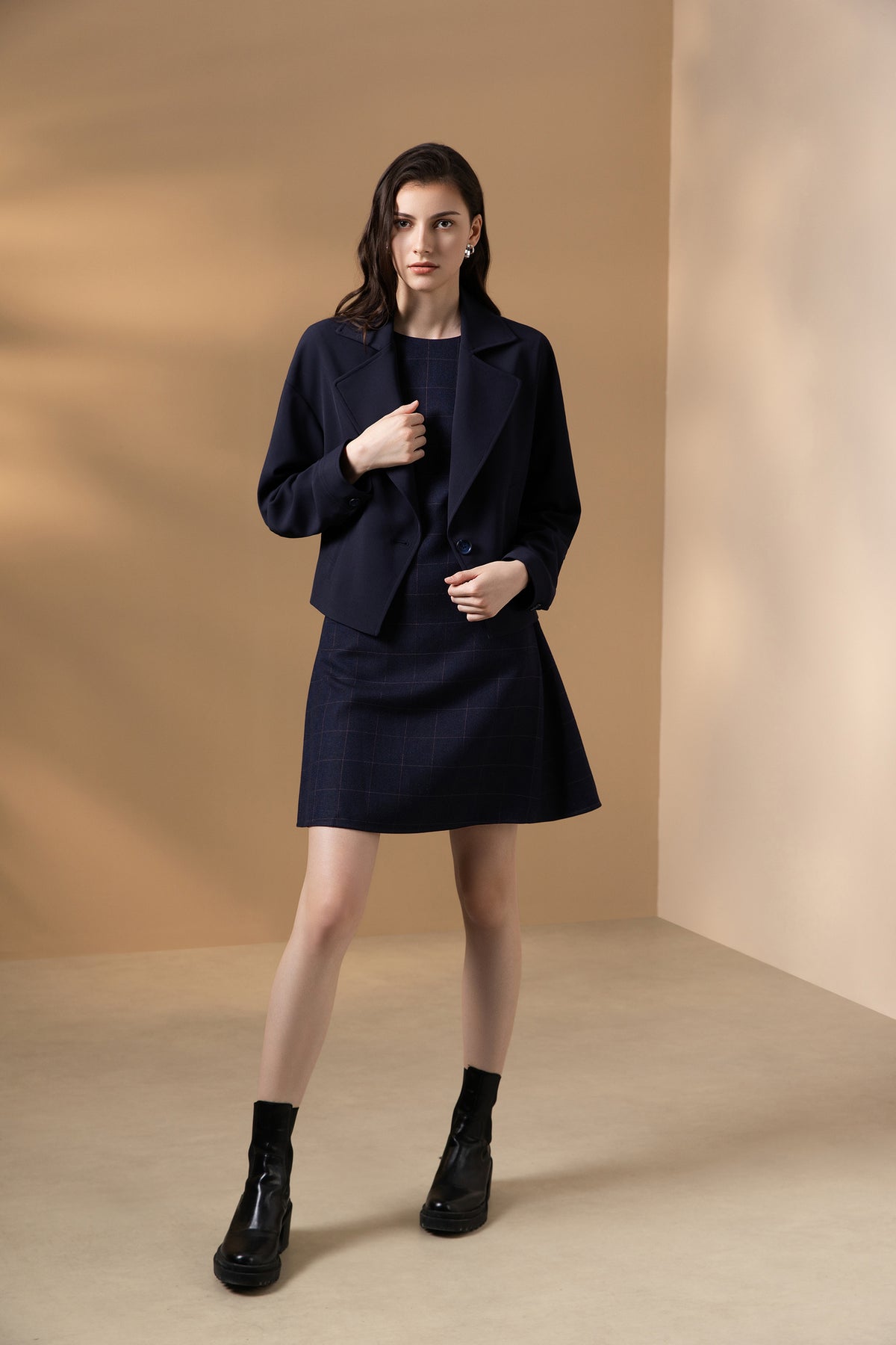 G2000 WOMAN-twill-lapel-collar-jacket-66281030-Blue