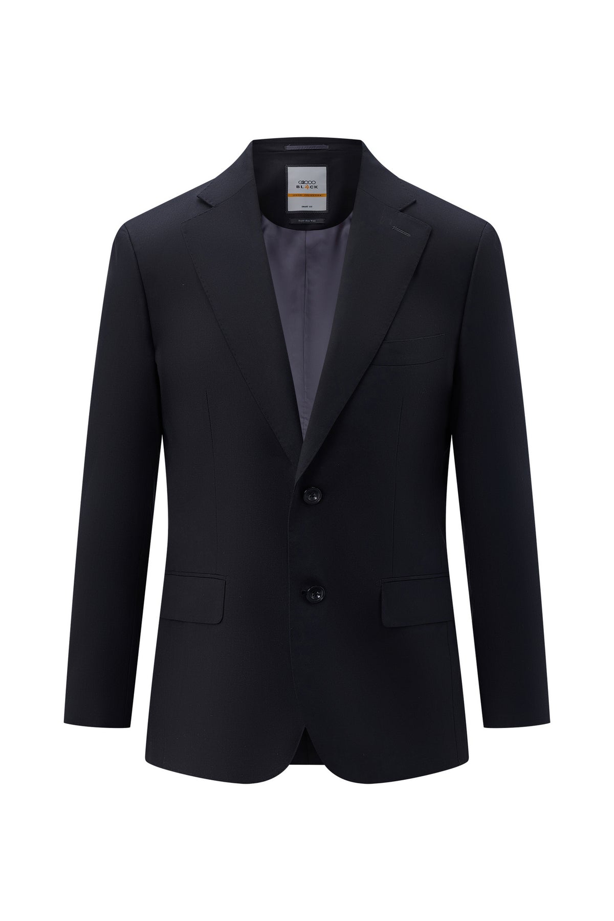 LUXURY-luxury-super-160's-wool-notch-lapel-double-vent-suit-blazer-66414012-Black