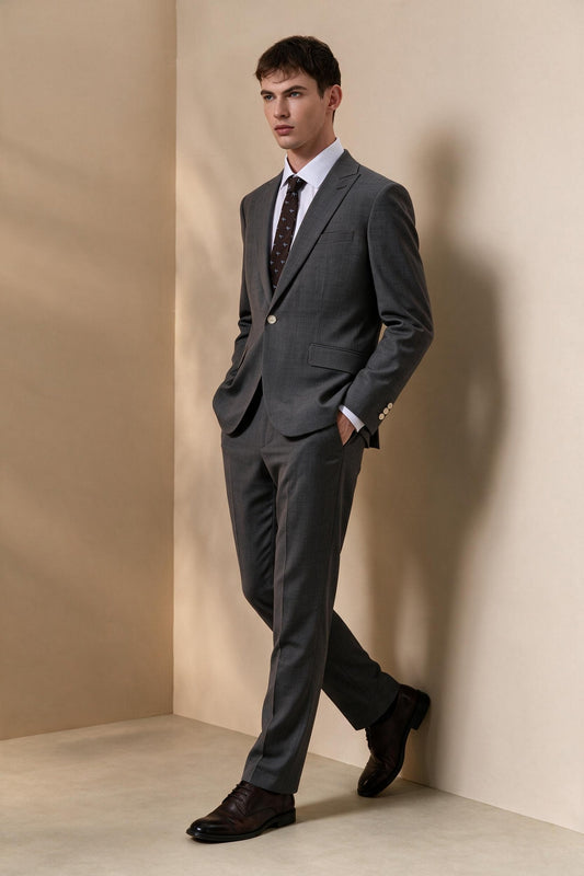BLAACK MAN-blaack-anti-electrostatic-wool-blend-suit-blazer-66415032-Brown