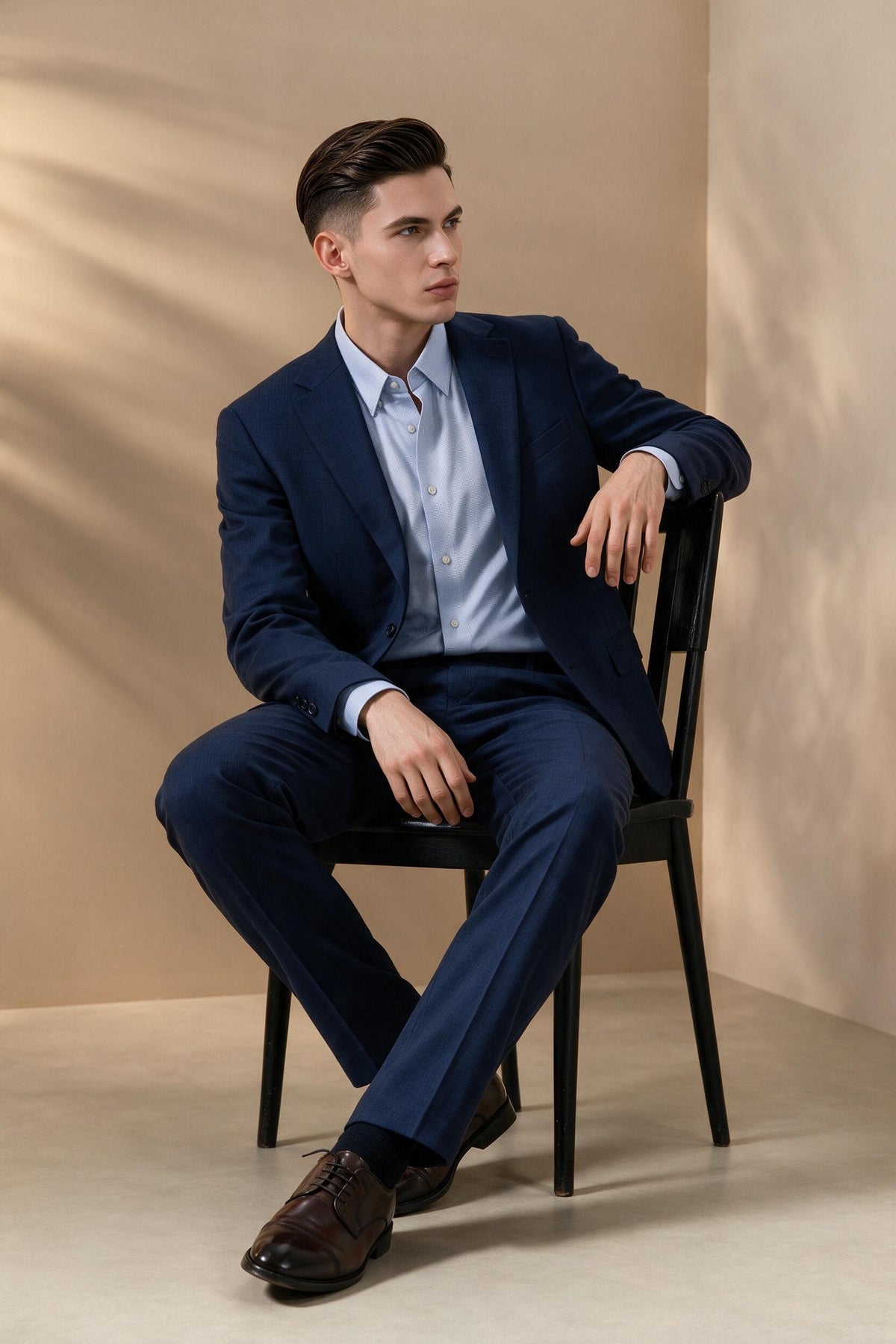 BLAACK MAN-blaack-pure-wool-notch-lapel-double-vent-suit-blazer-66415252-Blue
