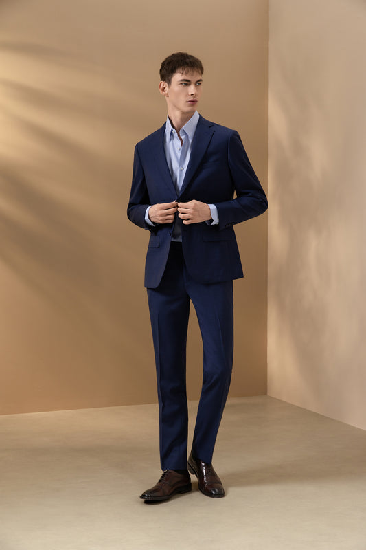 BLAACK | Pure Wool | Notch Lapel Double Vent Suit Blazer