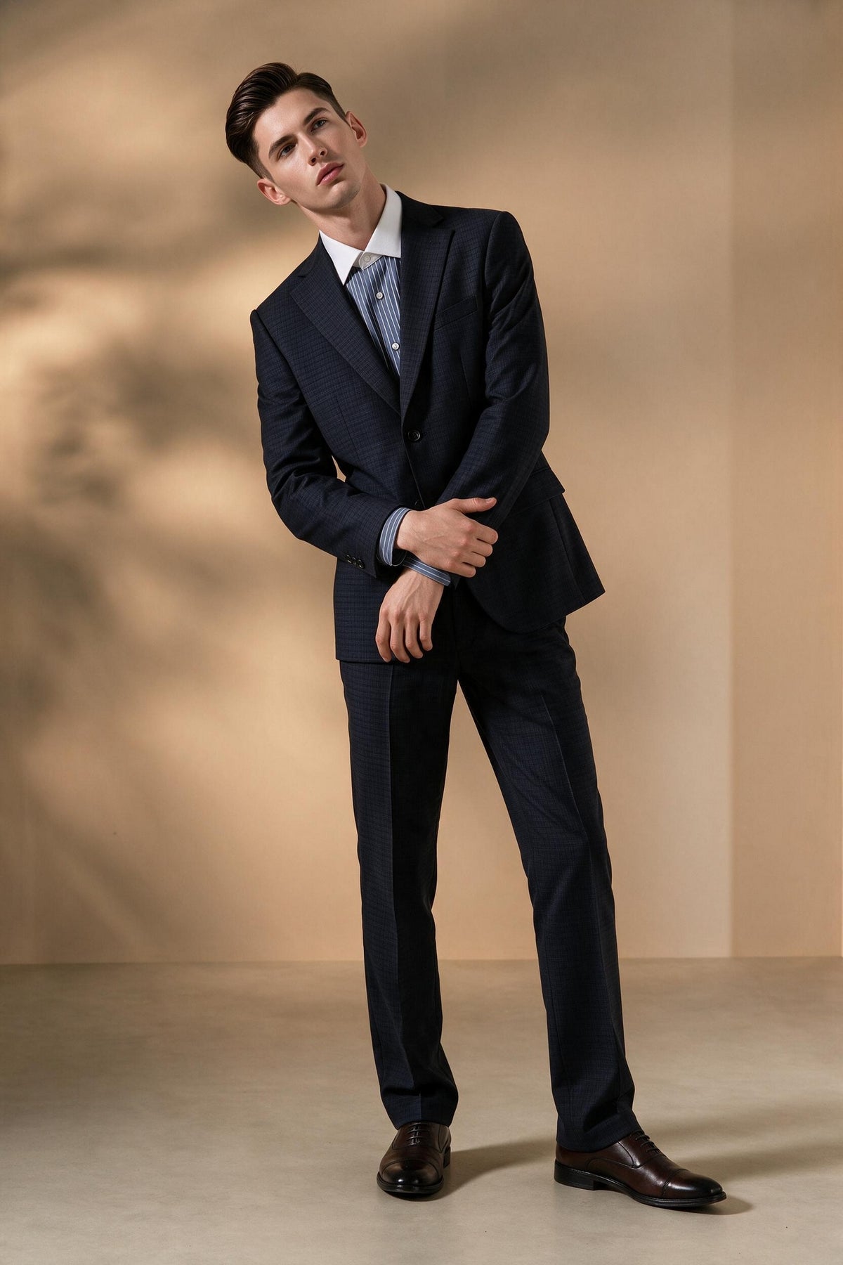 BLAACK MAN-blaack-anti-electrostatic-wool-blend-suit-blazer-66415371-Blue