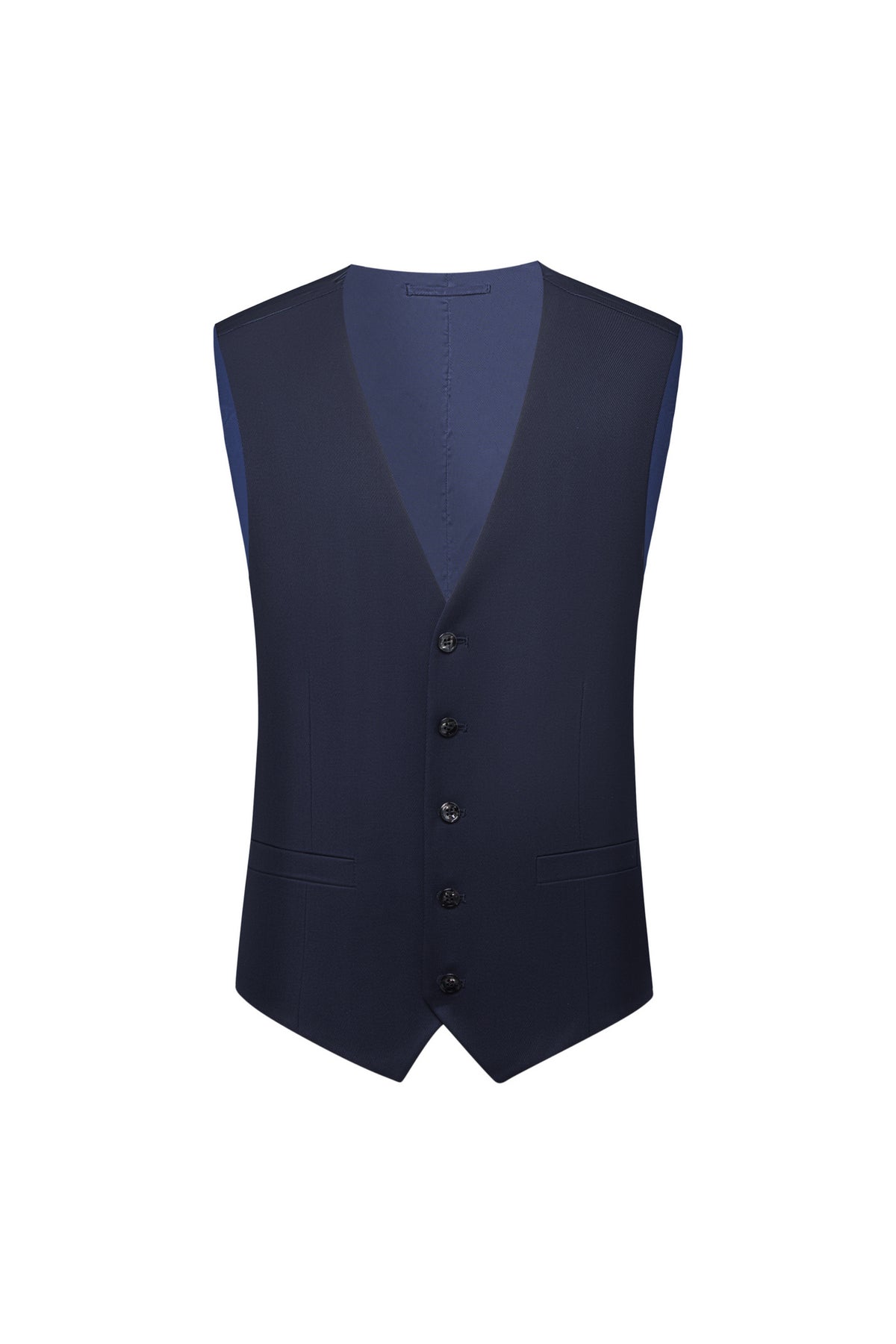 BLAACK MAN-blaack-anti-electrostatic-wool-blend-waistcoat-66415483-Blue
