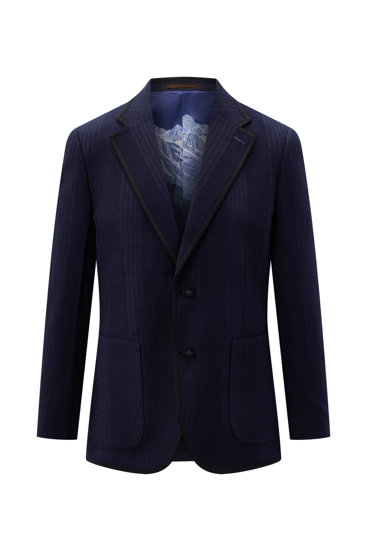 LUXURY-luxury-italy-fabric-notch-lapel-double-vent-blazer-66415902-Blue