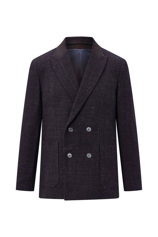 LUXURY-luxury-italy-fabric-notch-lapel-double-vent-blazer-66415928-Purple