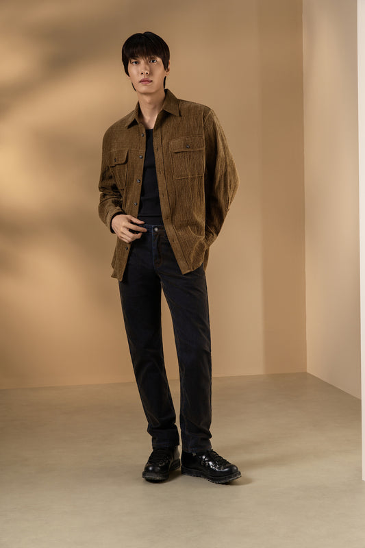 BLAACK | High-Cotton | Classic Collar Long-Sleeve Casual Shirt