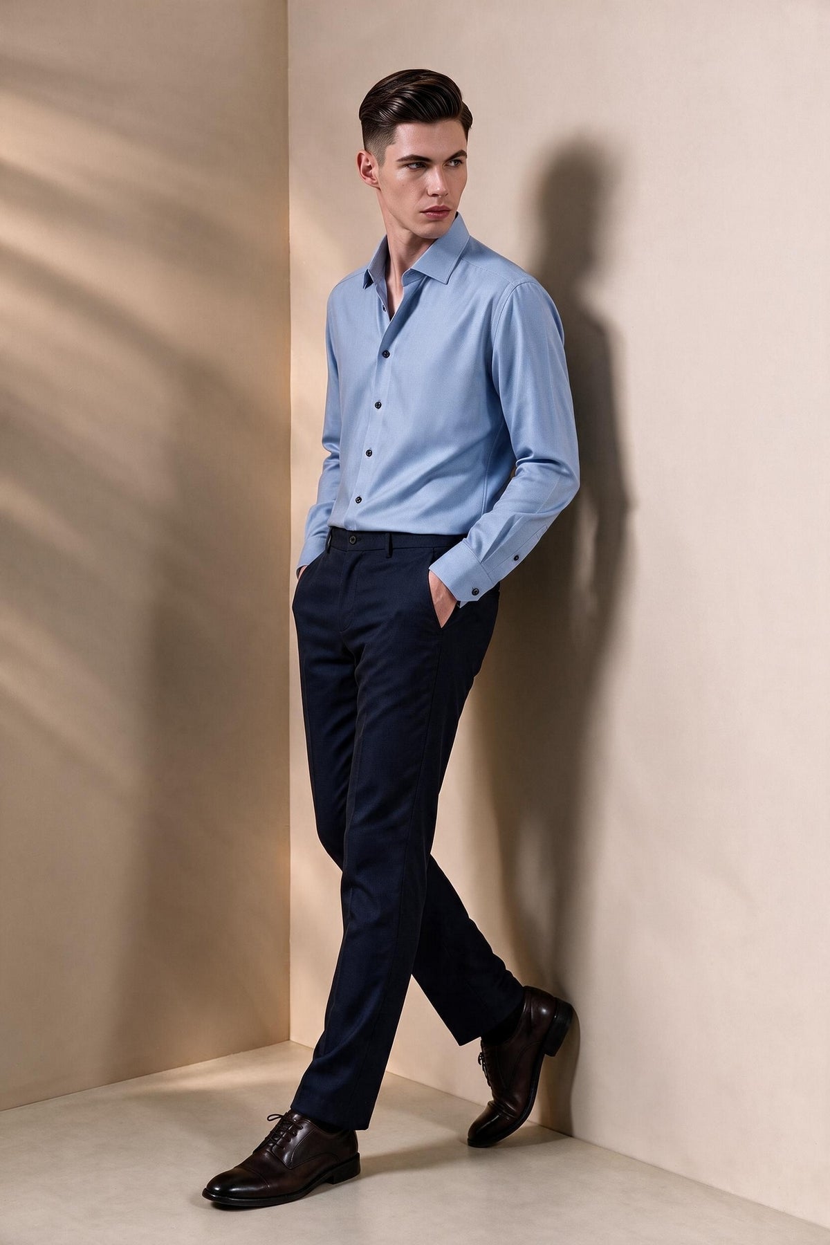 BLAACK MAN-blaack-non-iron-premiun-cotton-silk-long-sleeve-dress-shirt-66421302-Blue