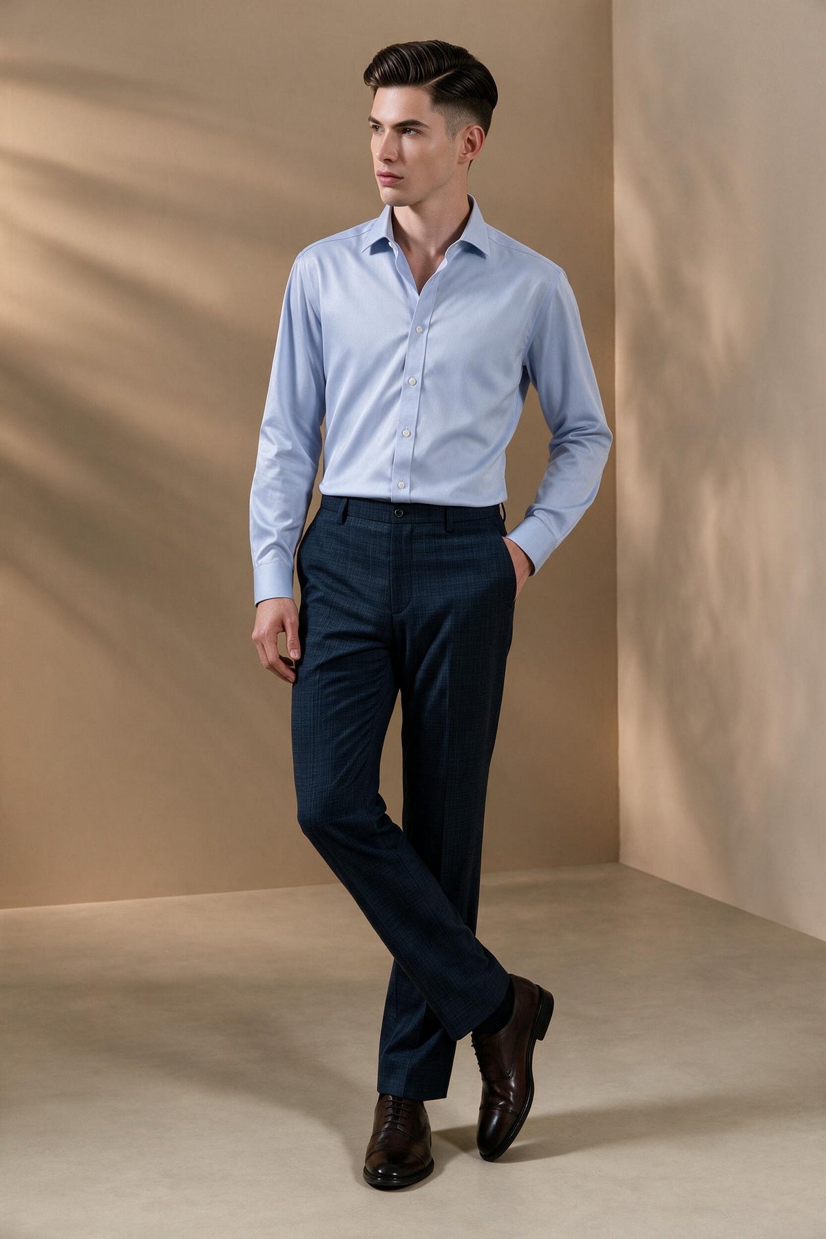 BLAACK MAN-blaack-non-iron-200/2-pure-cotton-long-sleeve-dress-shirt-66421412-Blue