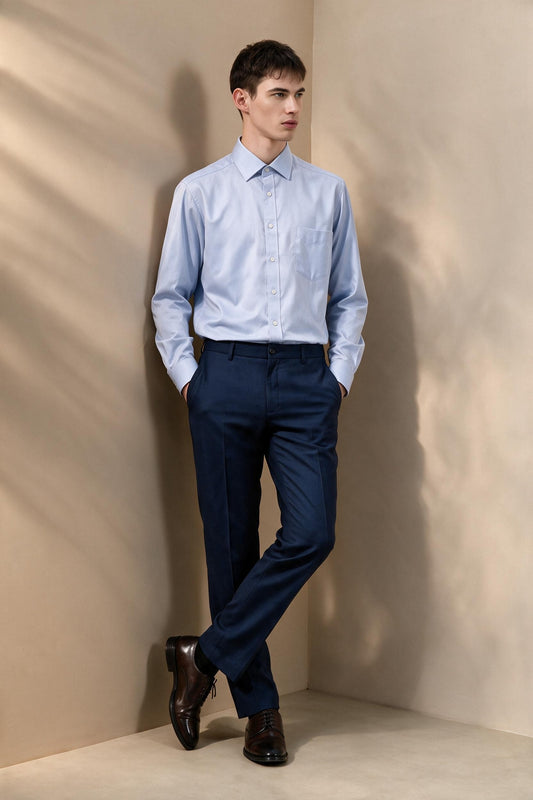 BLAACK MAN-blaack-non-iron-200/2-pure-cotton-long-sleeve-dress-shirt-66421422-Blue