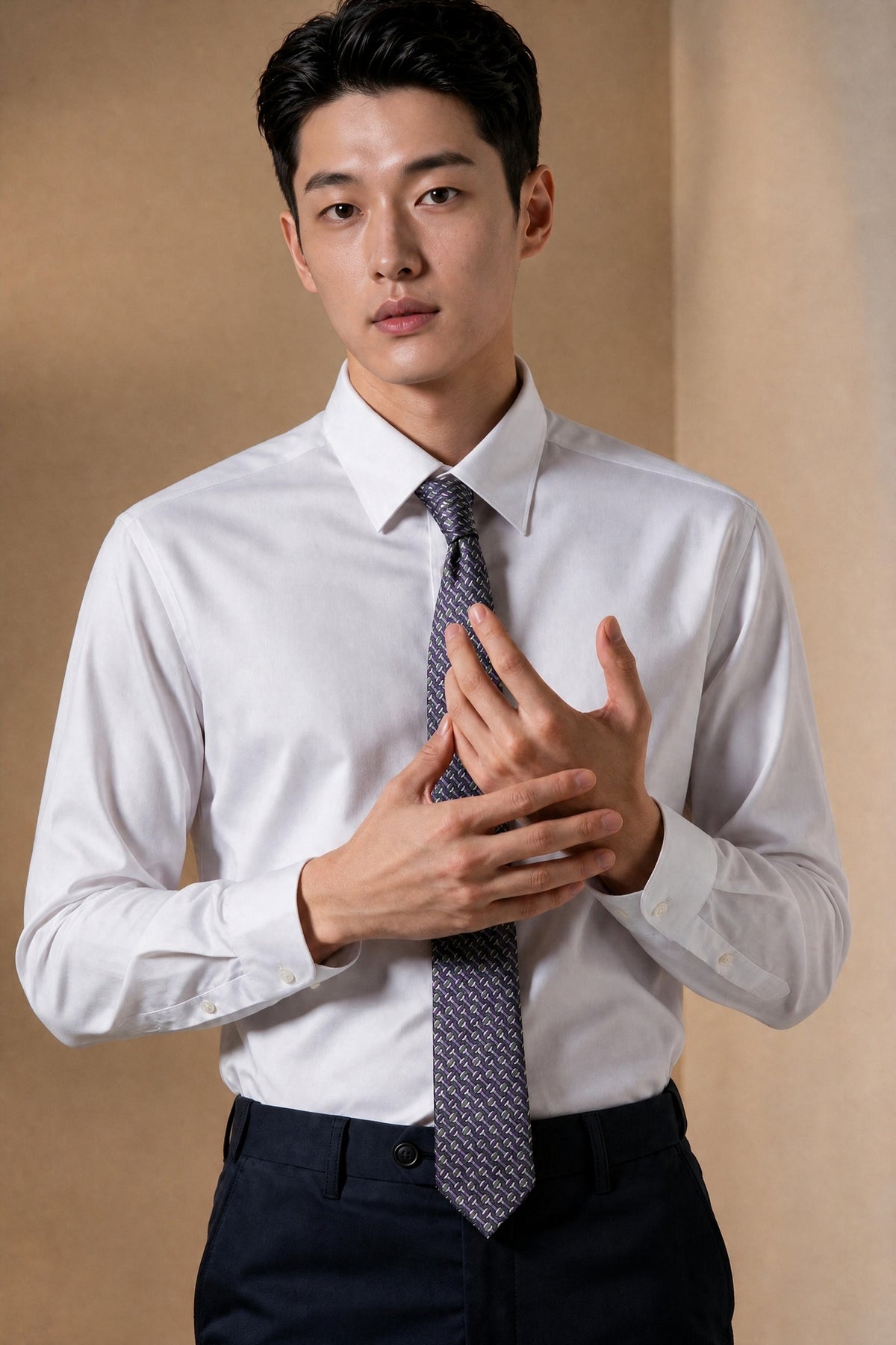 BLAACK MAN-blaack-non-iron-fine-twill-long-sleeve-dress-shirt-66421632-White