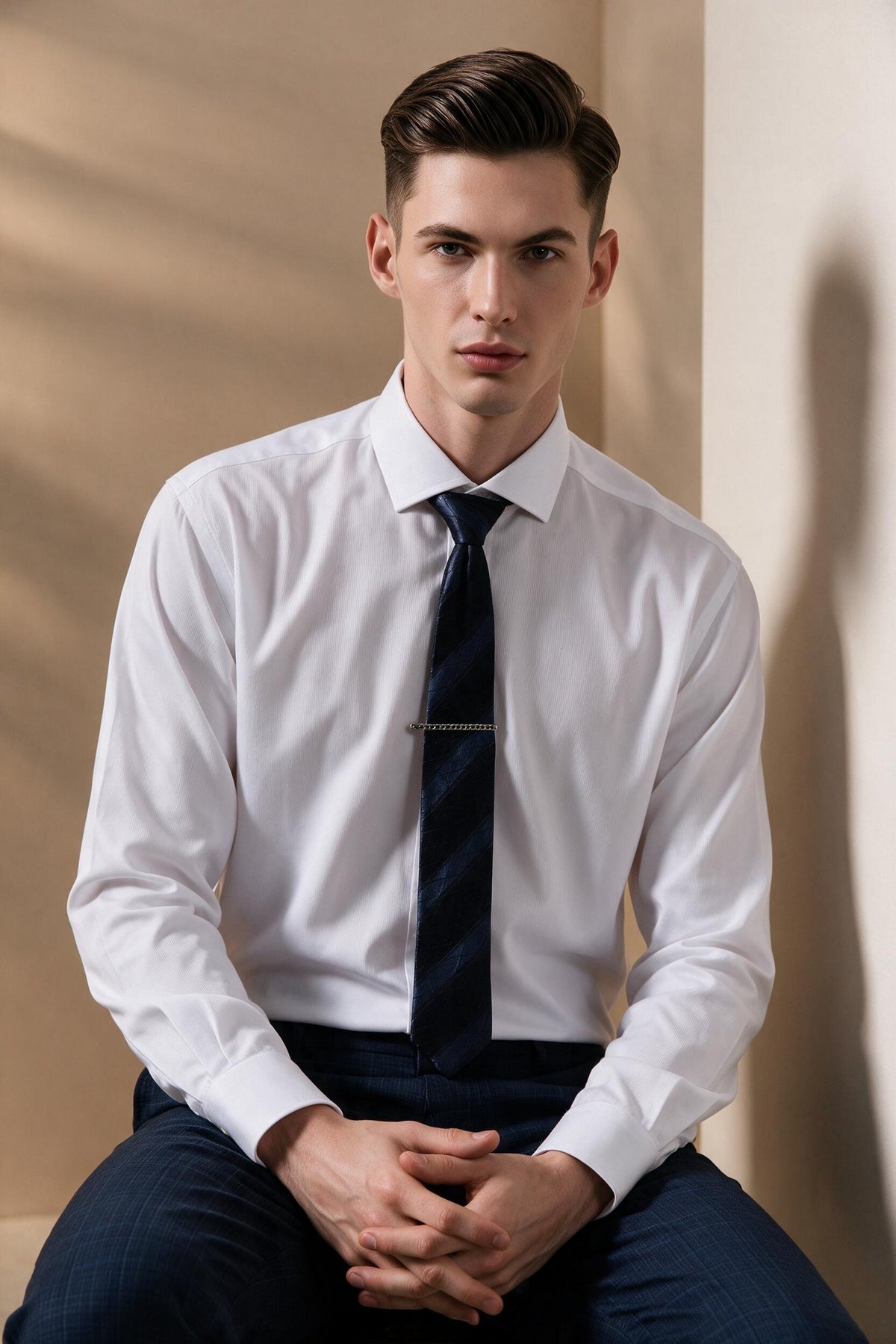 BLAACK MAN-blaack-non-iron-cotton-silk-blend-long-sleeve-dress-shirt-66421741-White