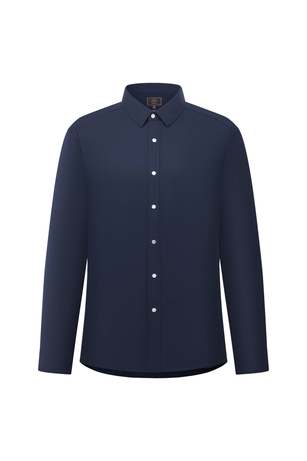 BLAACK MAN-blaack-easy-ironing-wool-silk-blend-long-sleeve-dress-shirt-66423822-Blue