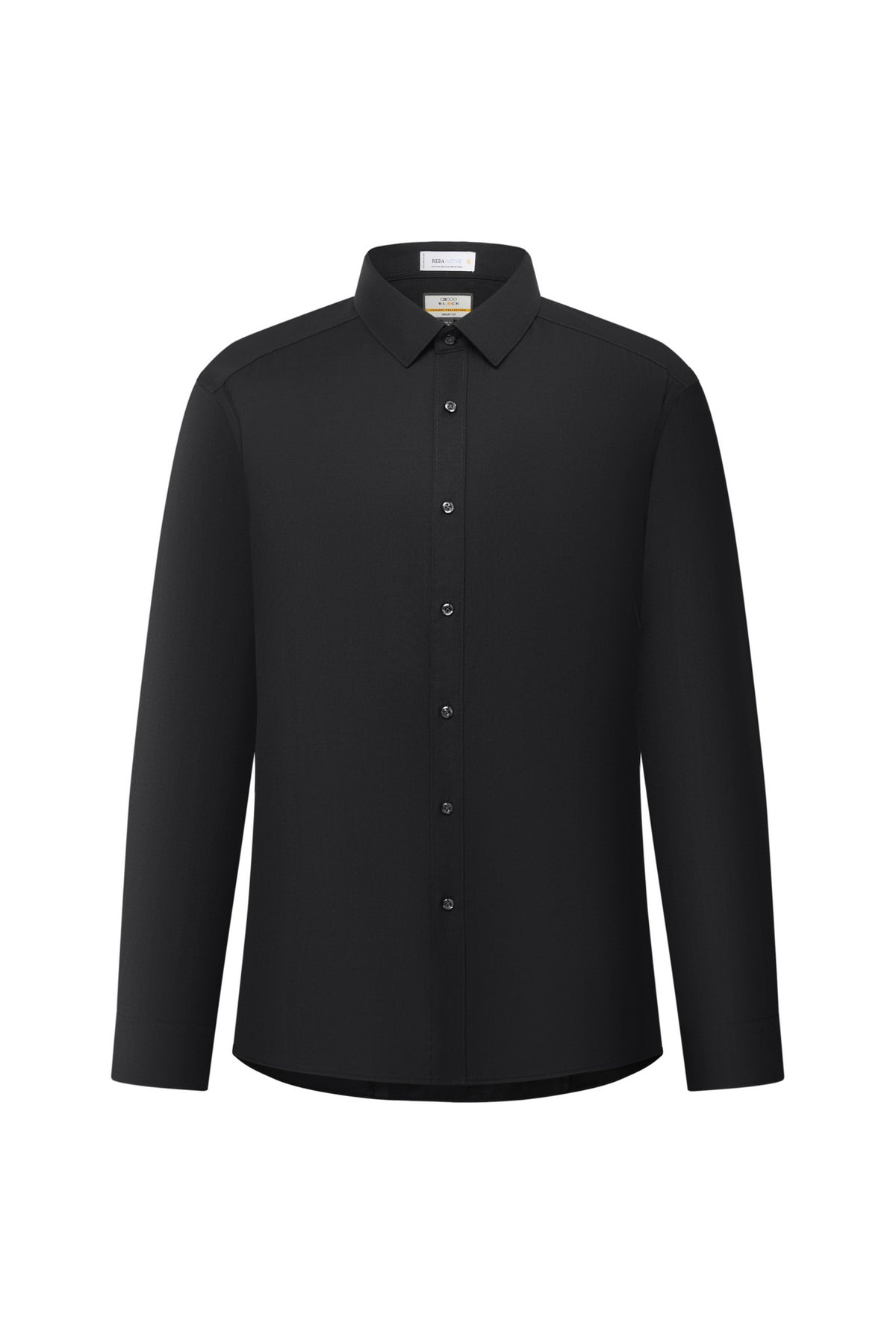 LUXURY-luxury-italy-fabric-narrow-collar-long-sleeve-dress-shirt-66429222-Black