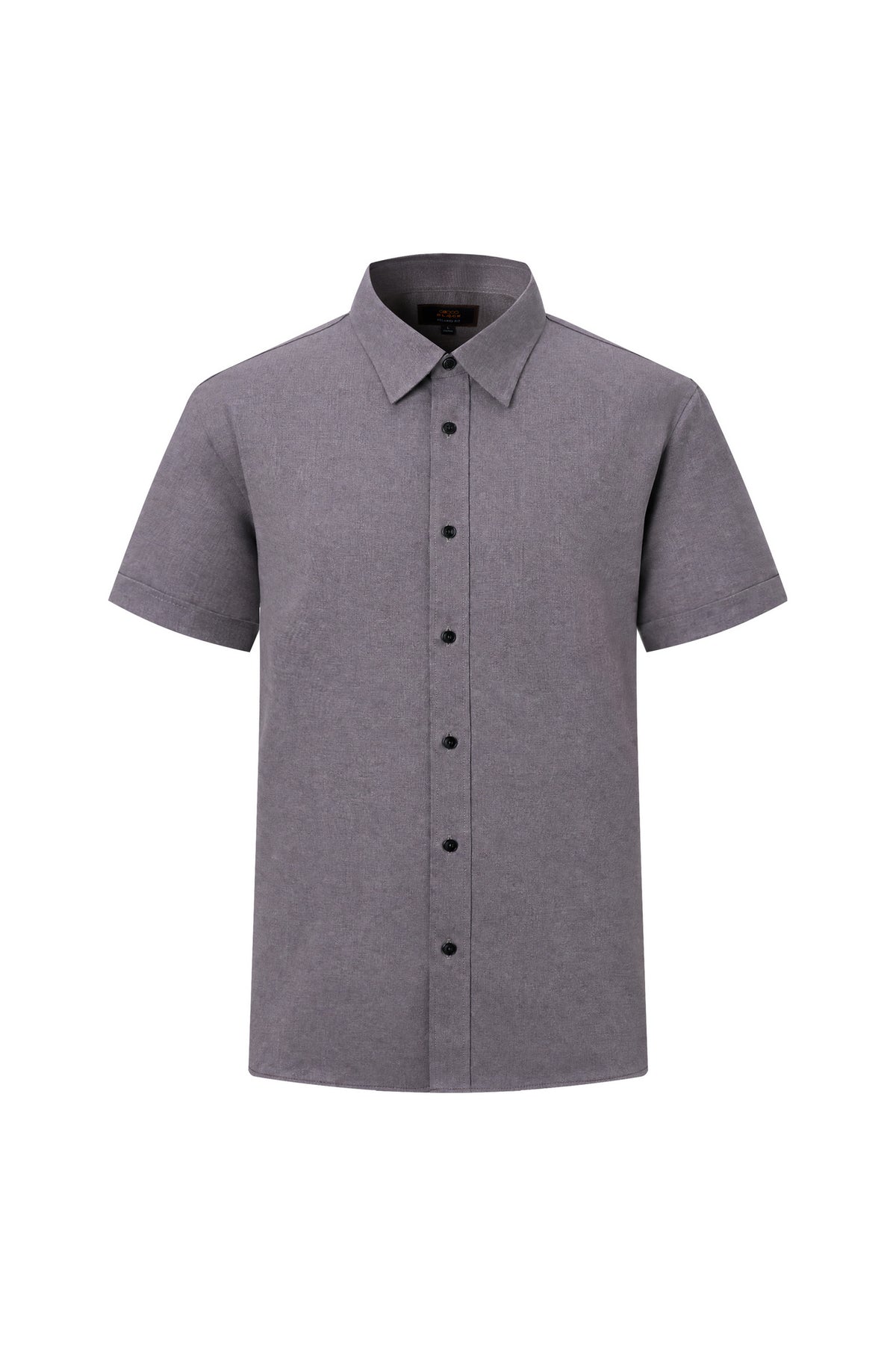 BLAACK MAN-blaack-easy-ironing-classic-collar-short-sleeve-casual-shirt-66433124-Brwon