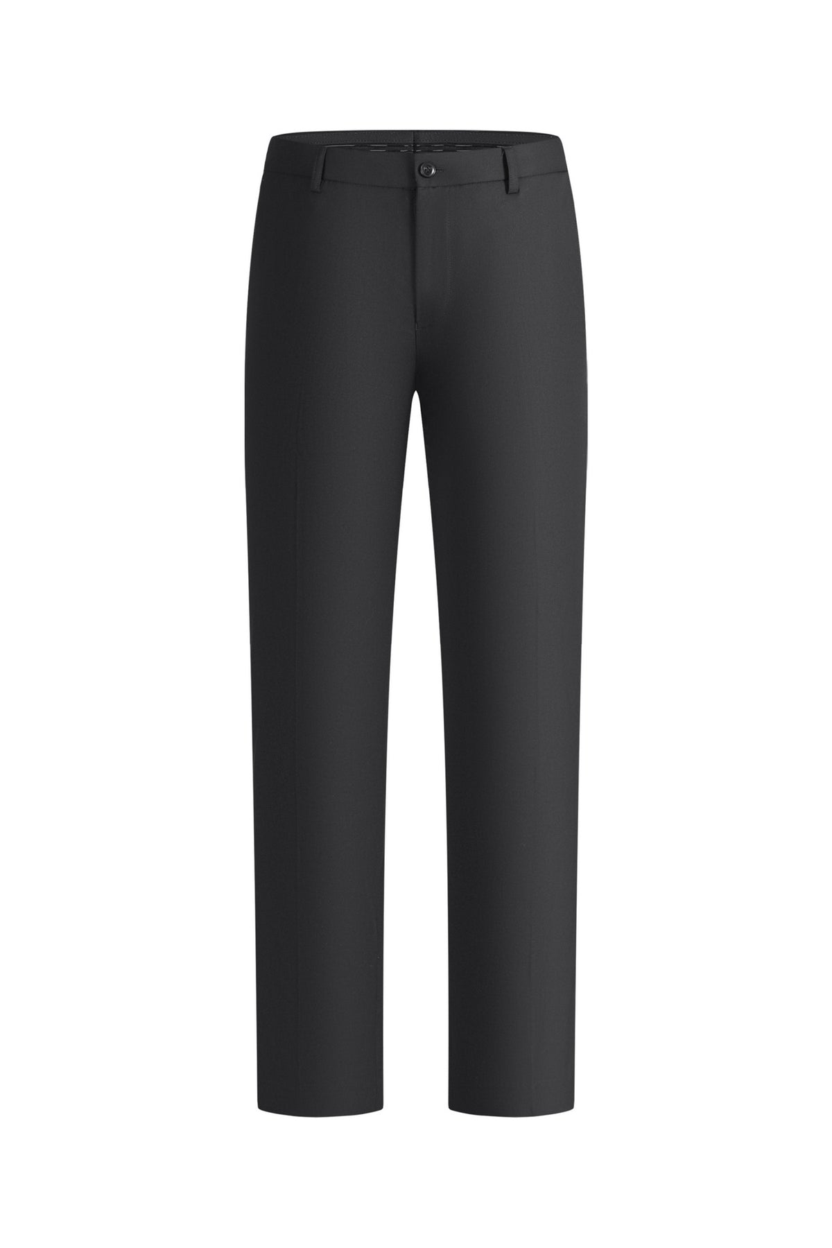 LUXURY-luxury-super-160's-wool-fixed-waistband-suit-pants-66454012-Black
